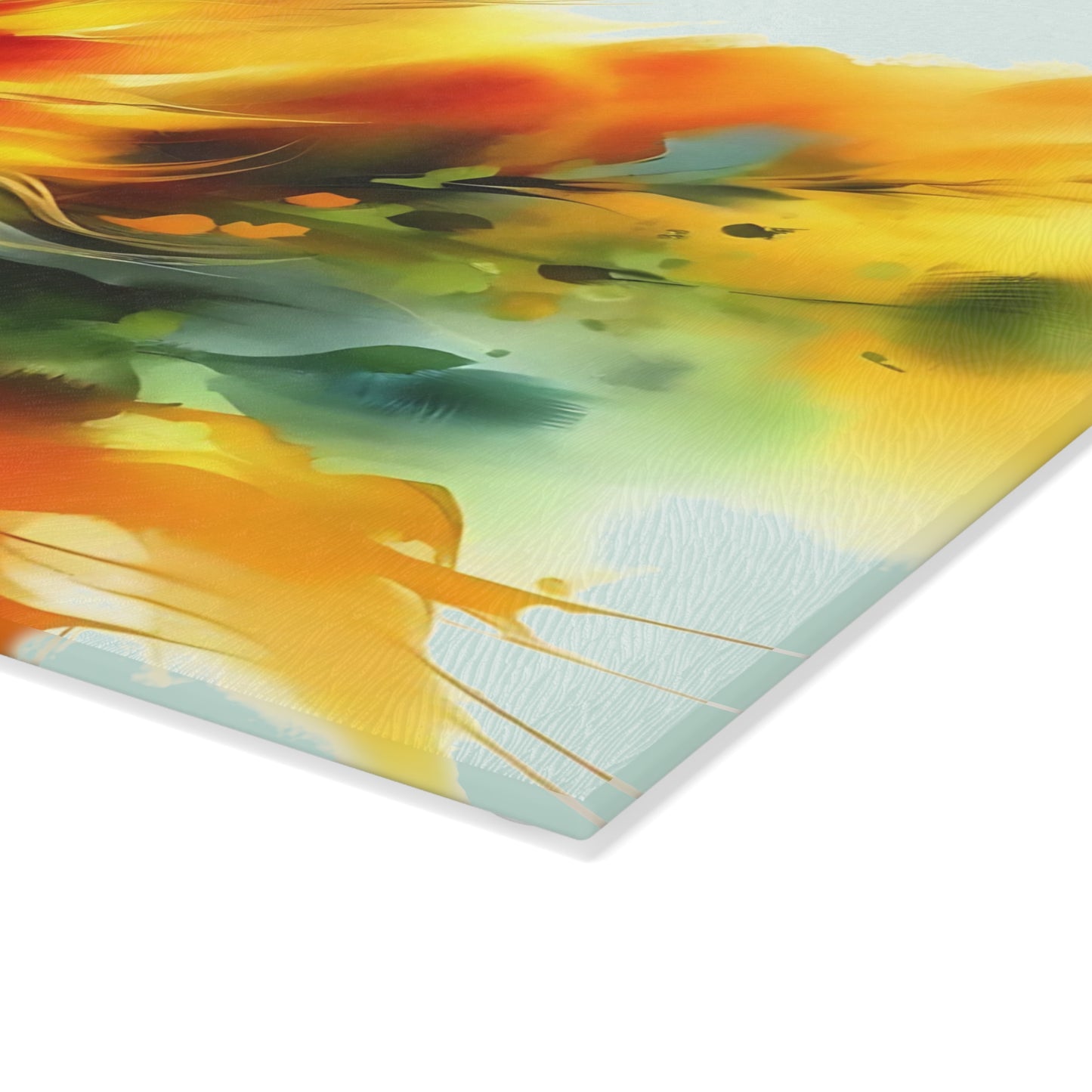 Tabla de cortar de vidrio templado con diseño de girasol: ¡Ilumina tu cocina!