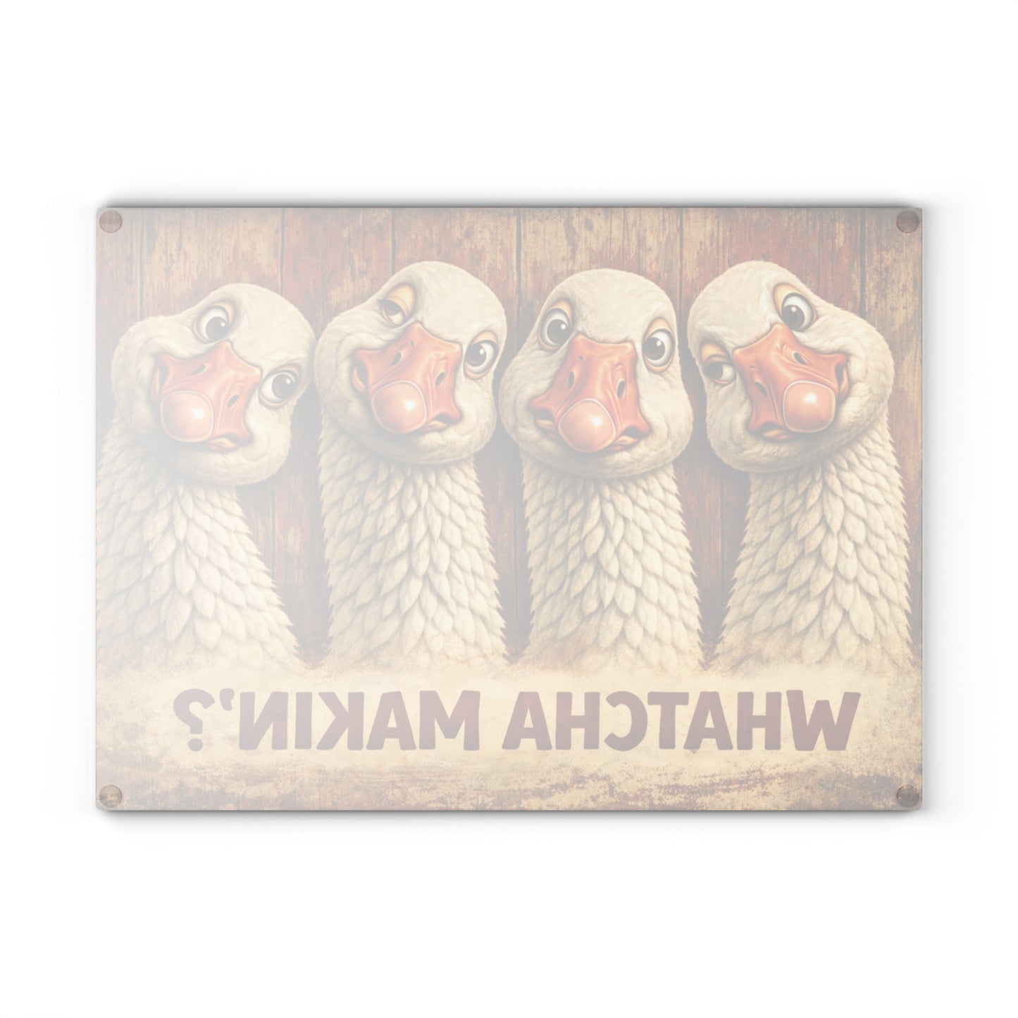 Whatcha Makin’? Glass Cutting Board – Funny Goose Farmhouse Kitchen Decor