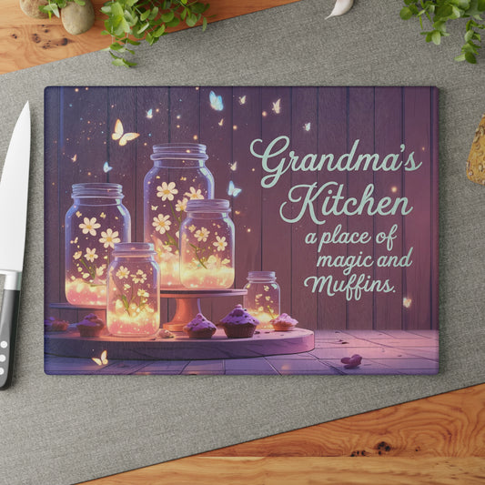 🧁 Grandma’s Kitchen Cutting Board – A Place of Magic and Muffins
