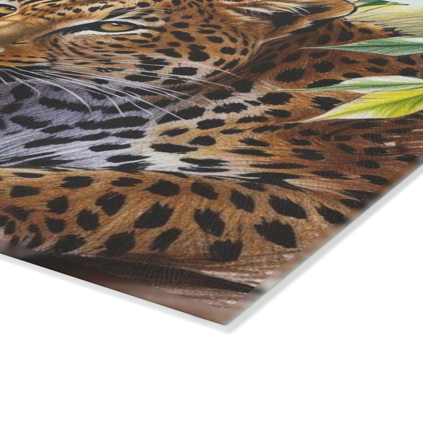 🐆🌿 Leopard Pair in the Forest Cutting Board – Wild Elegance Meets Cozy Charm 🌸🌳