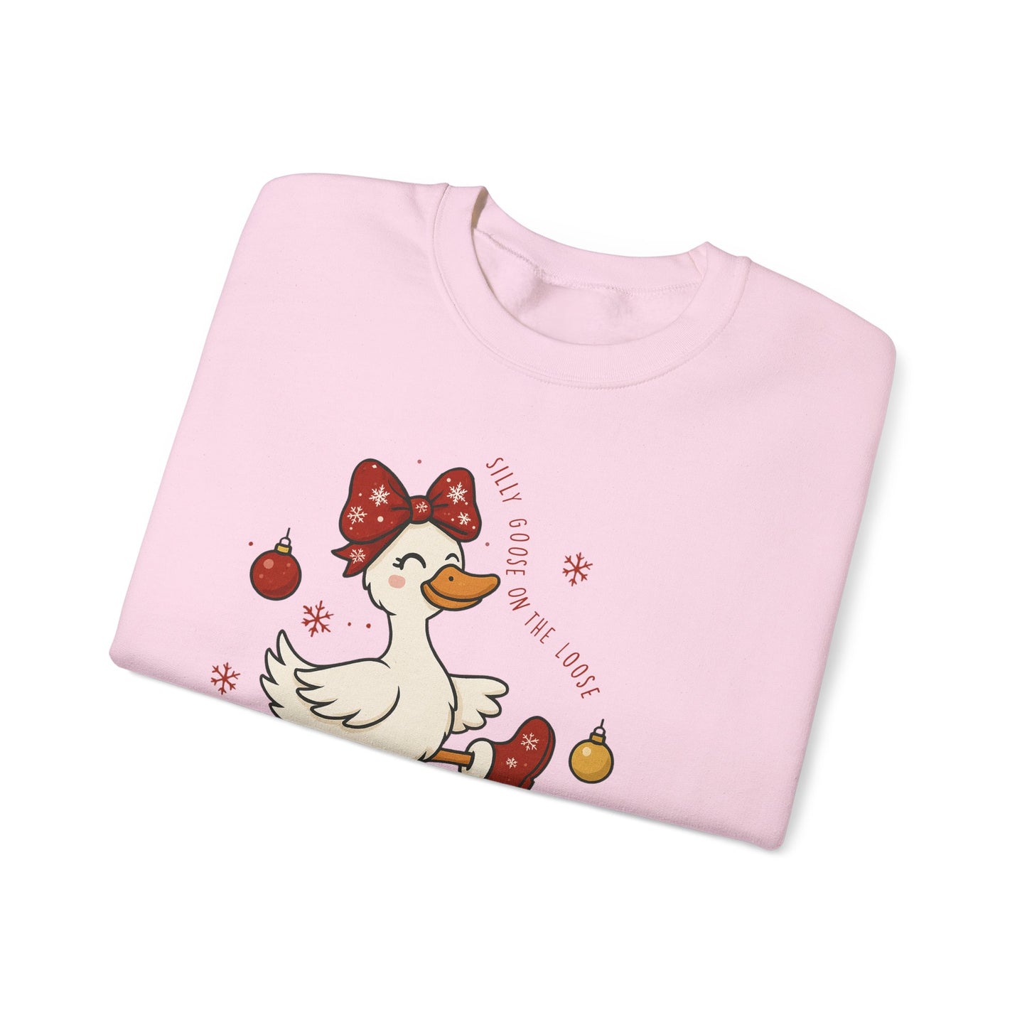 🪿🎁 Silly Goose on the Loose Sweatshirt – Whimsical Holiday Cheer ❄️✨