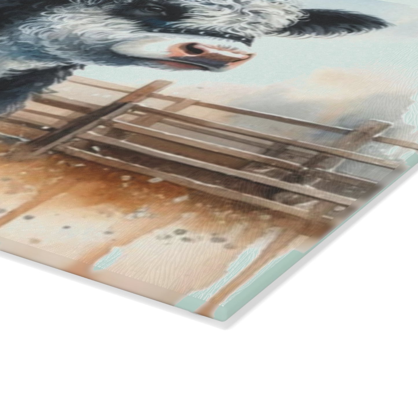 🐮 Oreo Cow Farmhouse Cutting Board – Rustic Country Charm for Your Kitchen 🌾