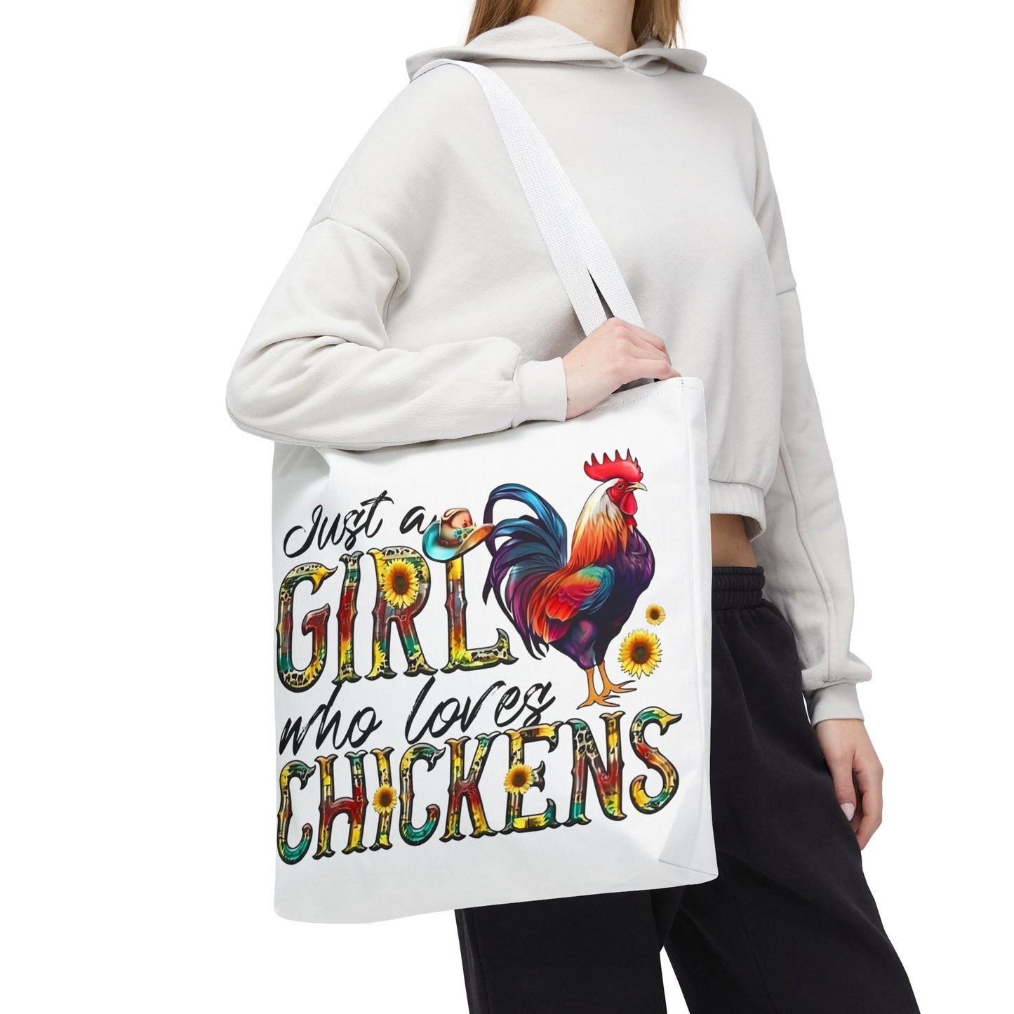 🐔 Solo una chica que ama las gallinas: Bolsa de tela estilo granja para amantes de las gallinas