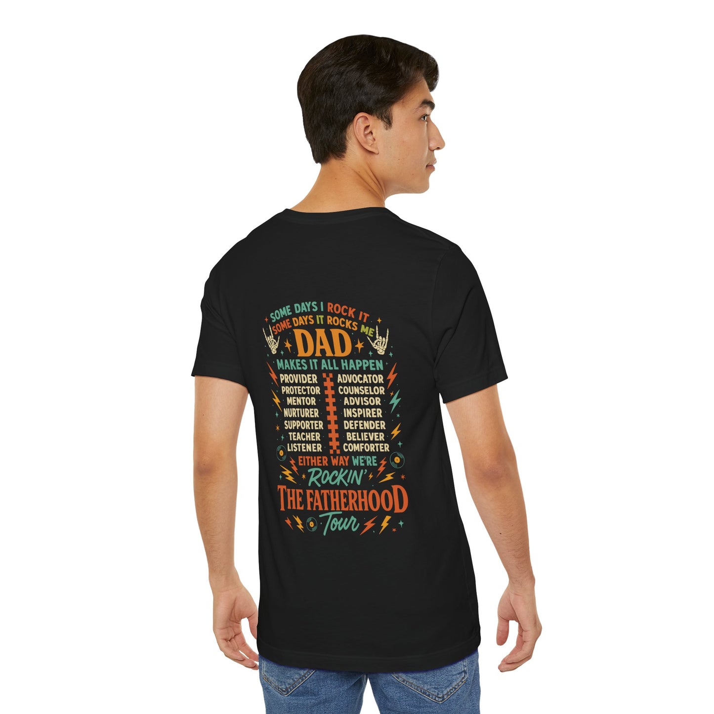 🎤 DAD TOUR – Camiseta divertida para papá inspirada en un concierto