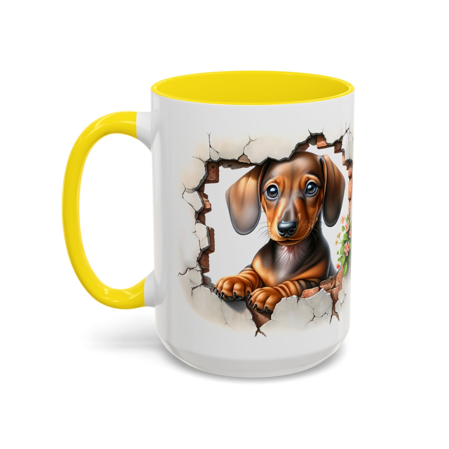 🐾🌭 Dachshund Puppy Accent Mug – Adorable Doxie Coffee Cup ☕❤️