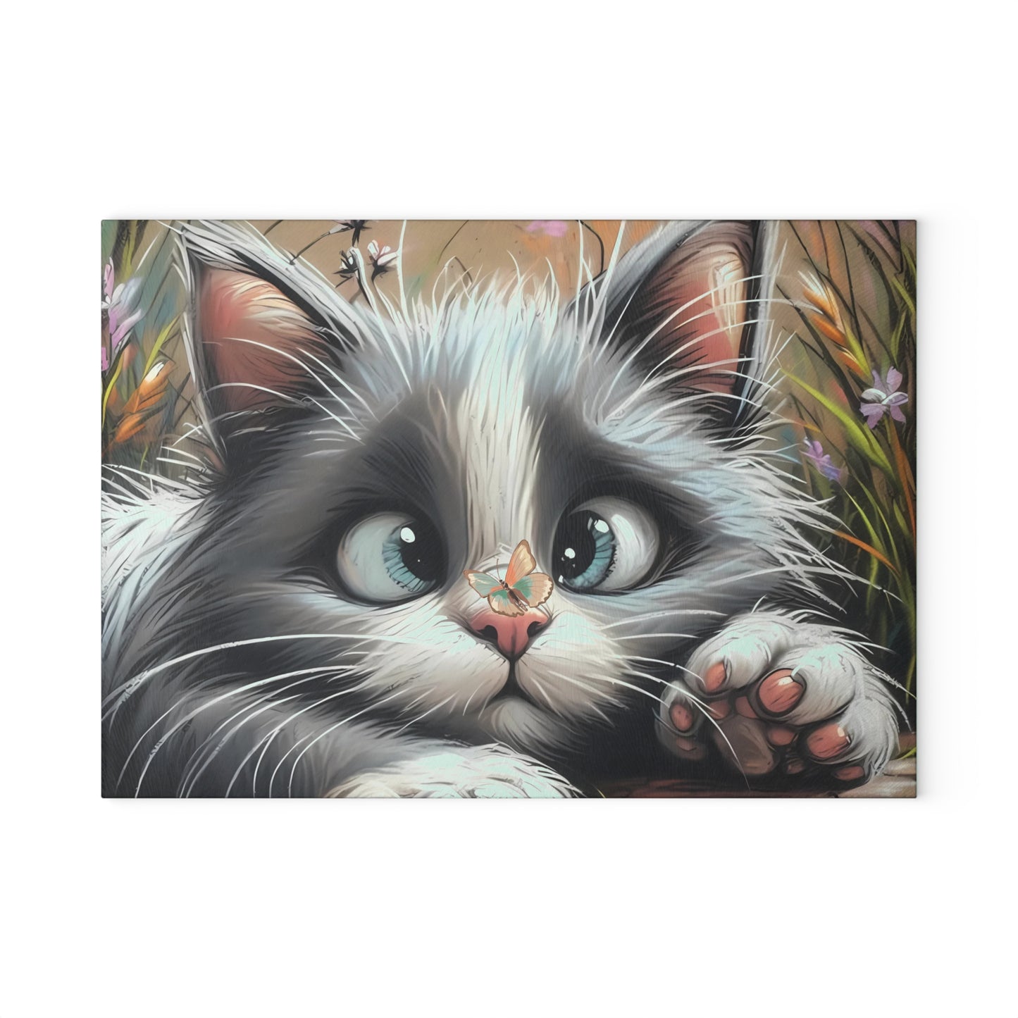 🐾 Adorable Kitten Eyes Cutting Board – Whiskers, Wonder & Warmth for Your Kitchen 🐱