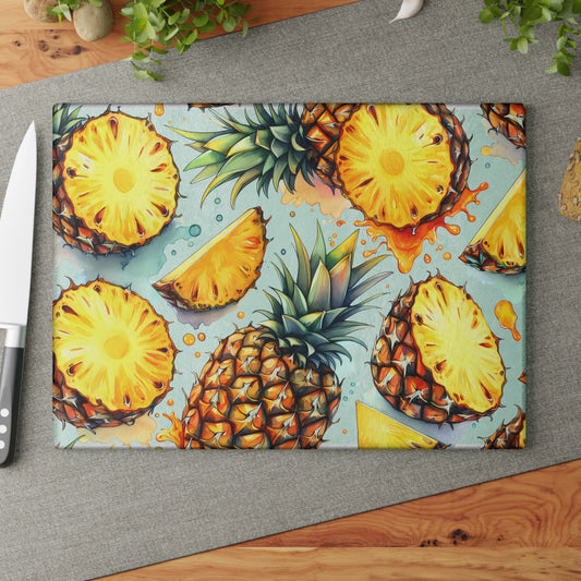 🍍 Pineapple Splash Cutting Board – Juicy Island Style for Your Kitchen