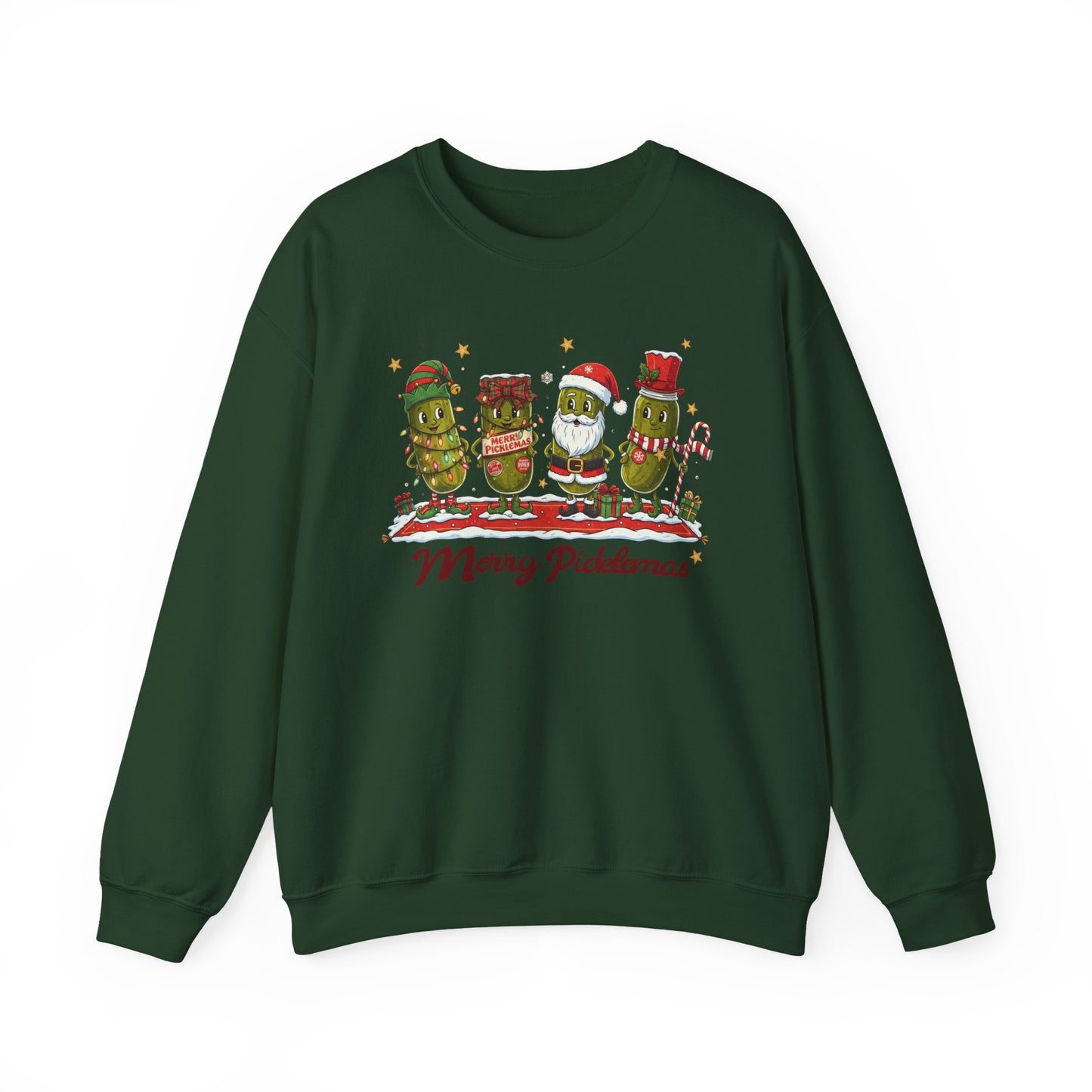 🎄🥒 Merry Picklemas Sweatshirt – Funny Holiday Dill-Lovers Gift