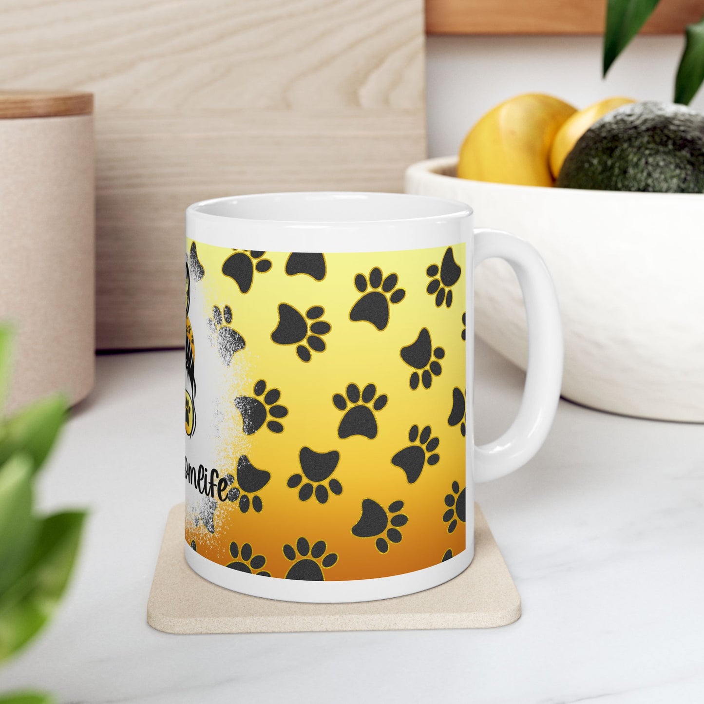🐾 #dogmomlife – Cute & Fun Mug for Dog Moms 🐶