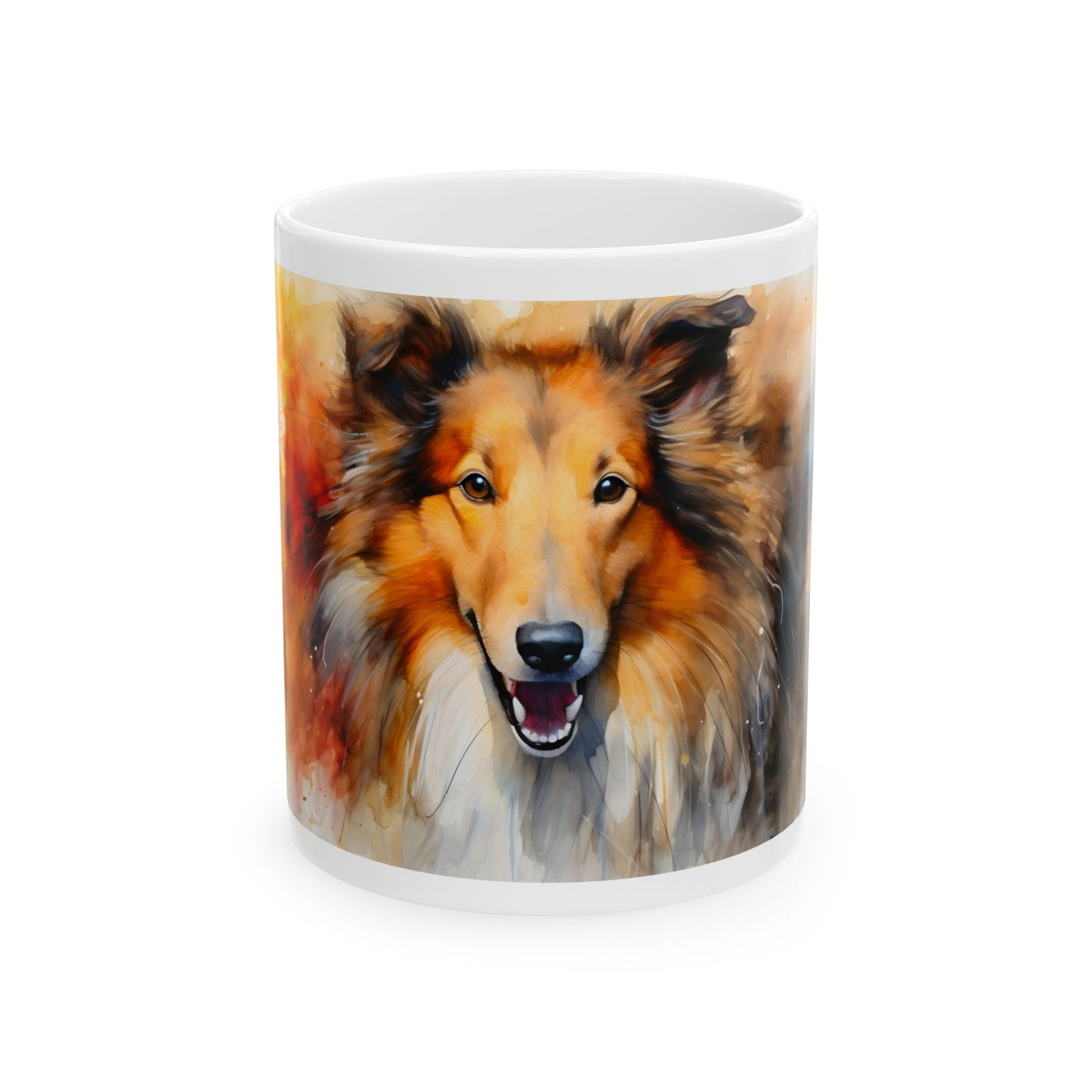 🐾 Watercolor Sheltie Mug – A Beautiful Portrait of Your Loyal Companion! 🌸