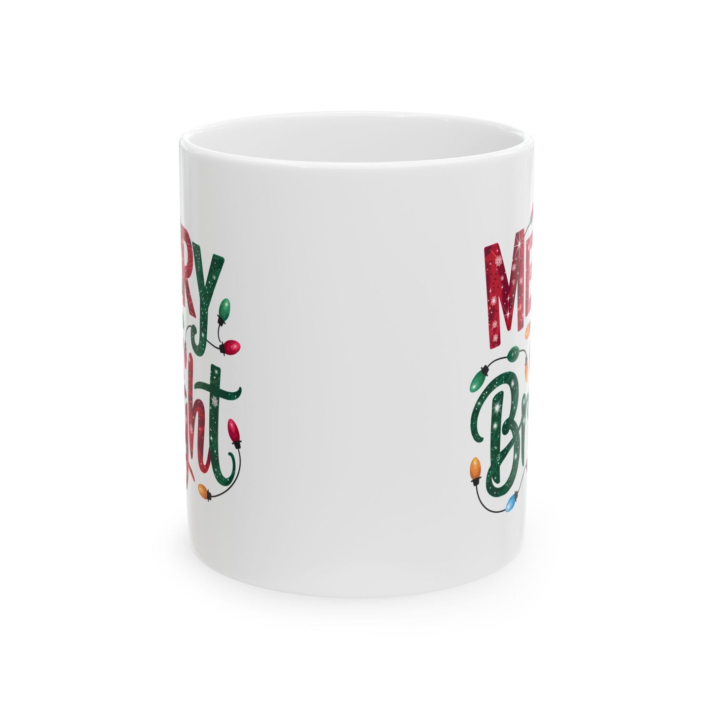 🎄 Merry & Bright Christmas Lights Mug – Festive Cheer in Every Sip! ☕