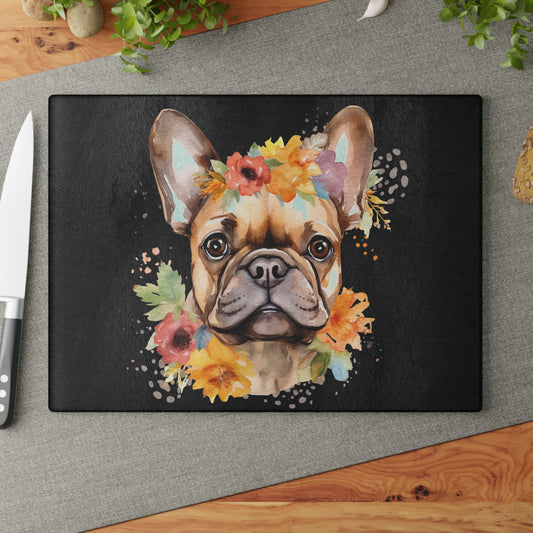 Tabla de cortar para perros, tabla de cortar, regalo de inauguración de la casa, amante de los bulldogs franceses, regalo de boda, tabla de charcutería, decoración de cocina