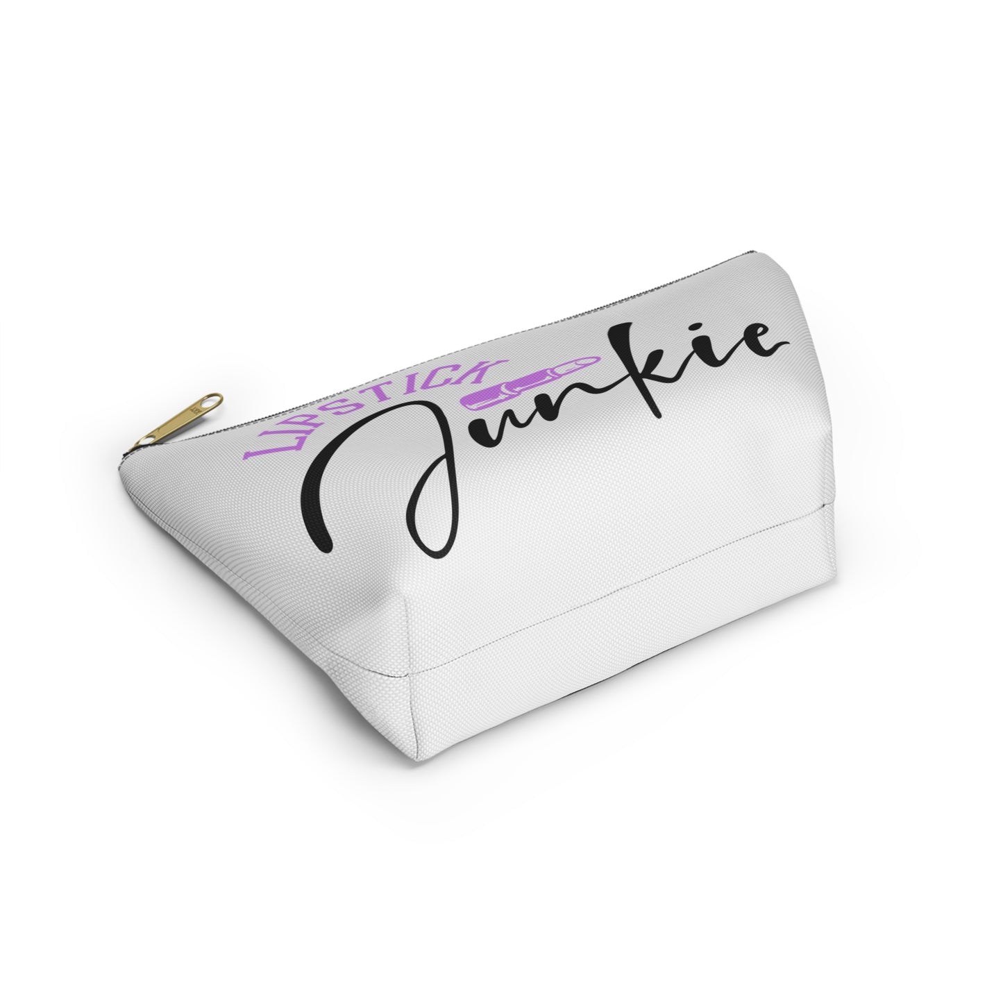Accessory Pouch – "Lipstick Junkie" Purple Makeup Bag