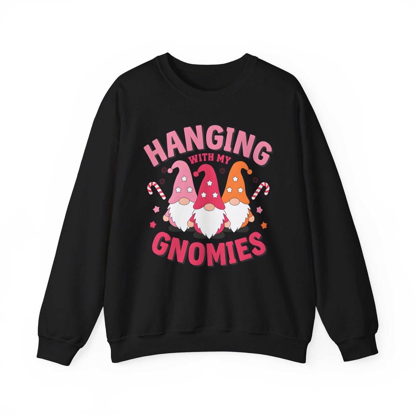 🎀 Hanging With My Gnomies Women’s Sweatshirt – Cute Holiday Matching Vibes
