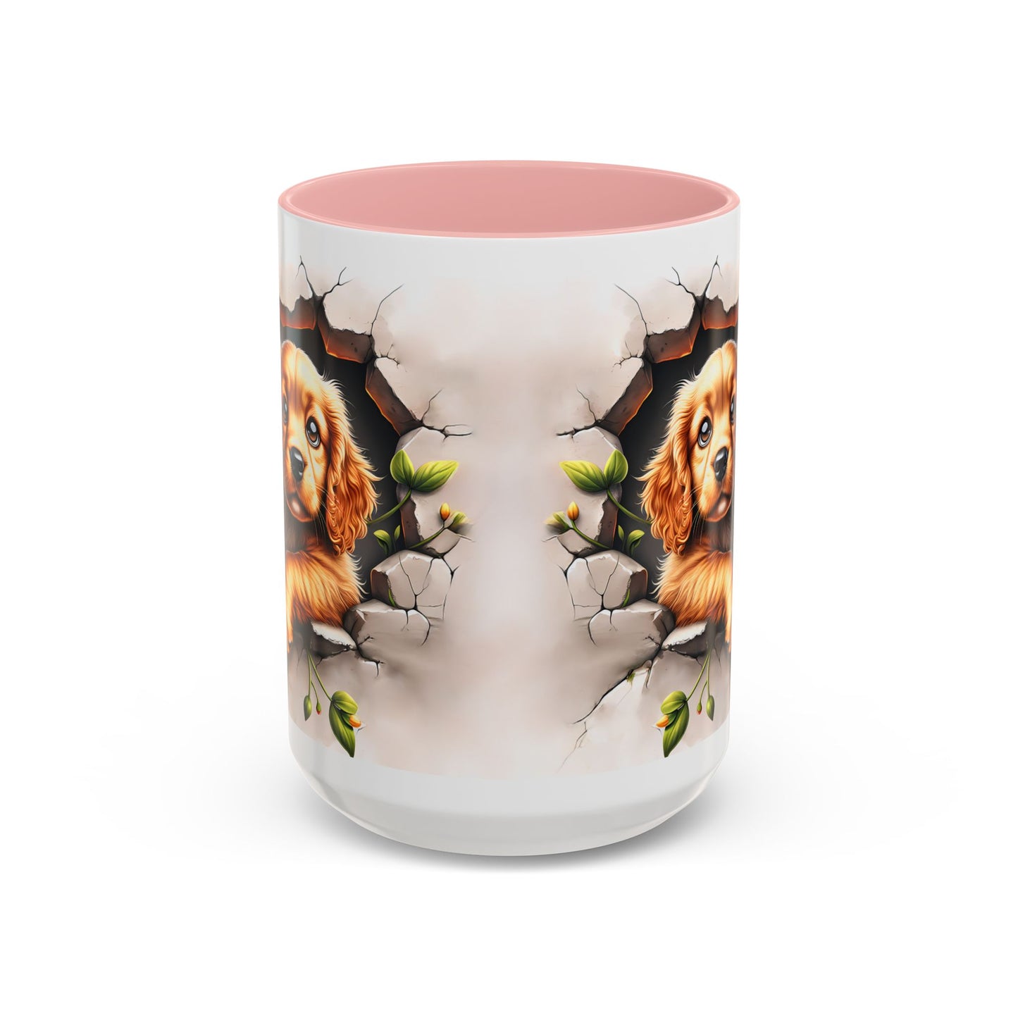 🐾 Cocker Spaniel Puppy Accent Mug – Sweet Fluffy Pup Coffee Cup ☕🤎