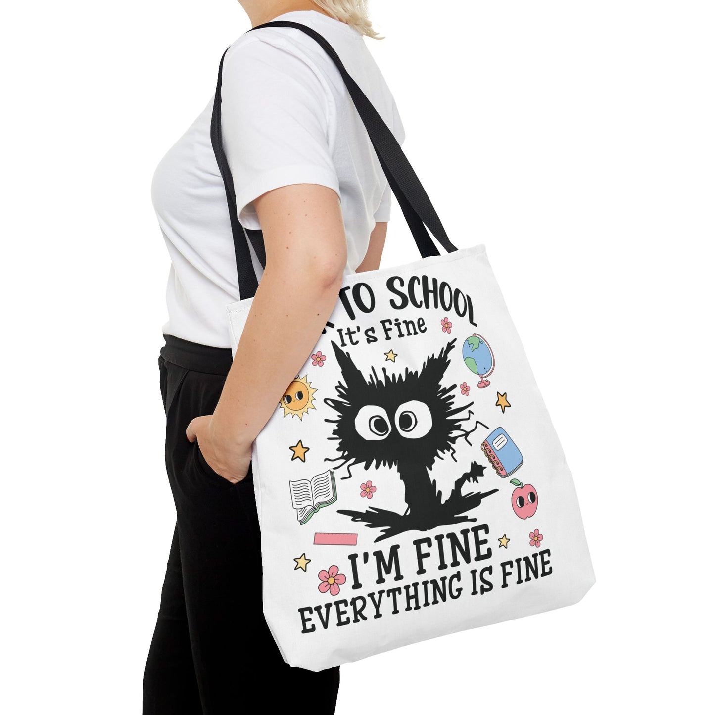 👀 I See Smart People Tote – Kawaii School Vibes with a Clever Twist 🍎