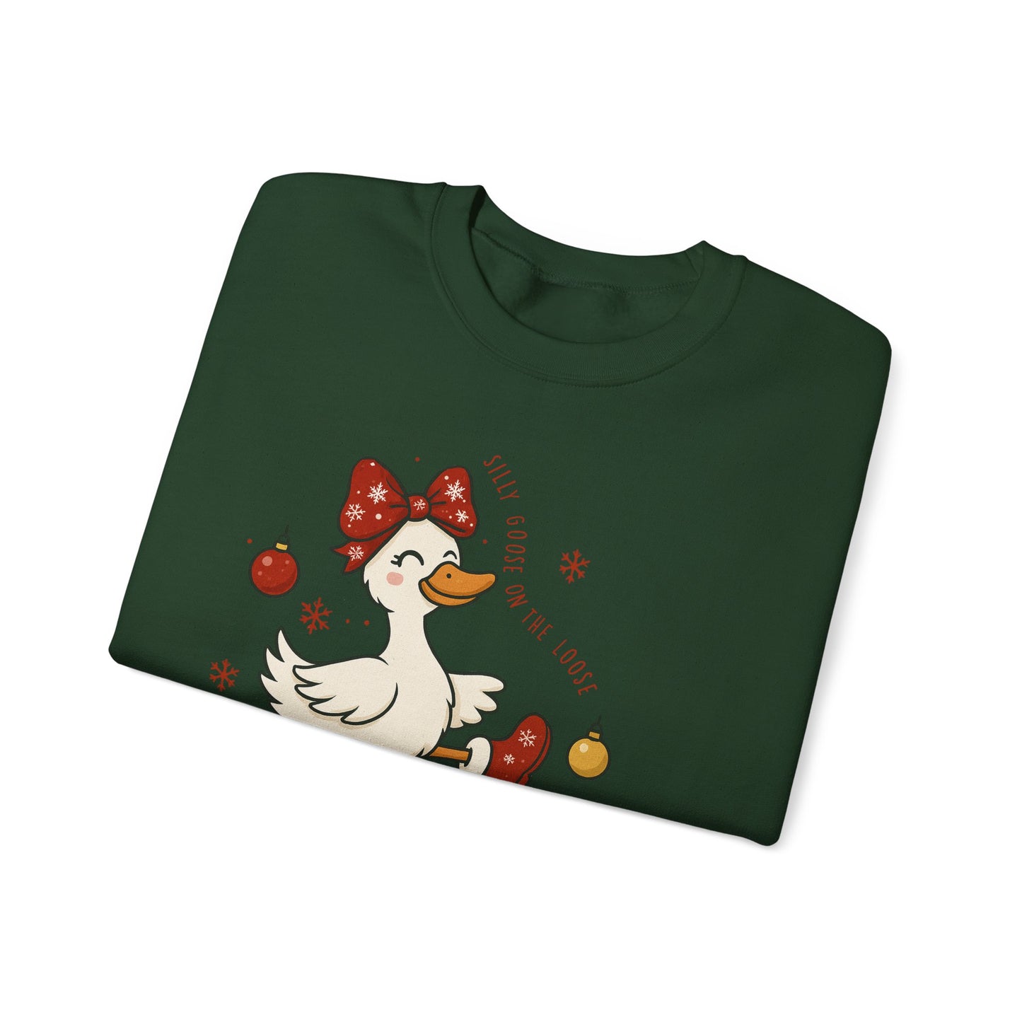 🪿🎁 Silly Goose on the Loose Sweatshirt – Whimsical Holiday Cheer ❄️✨