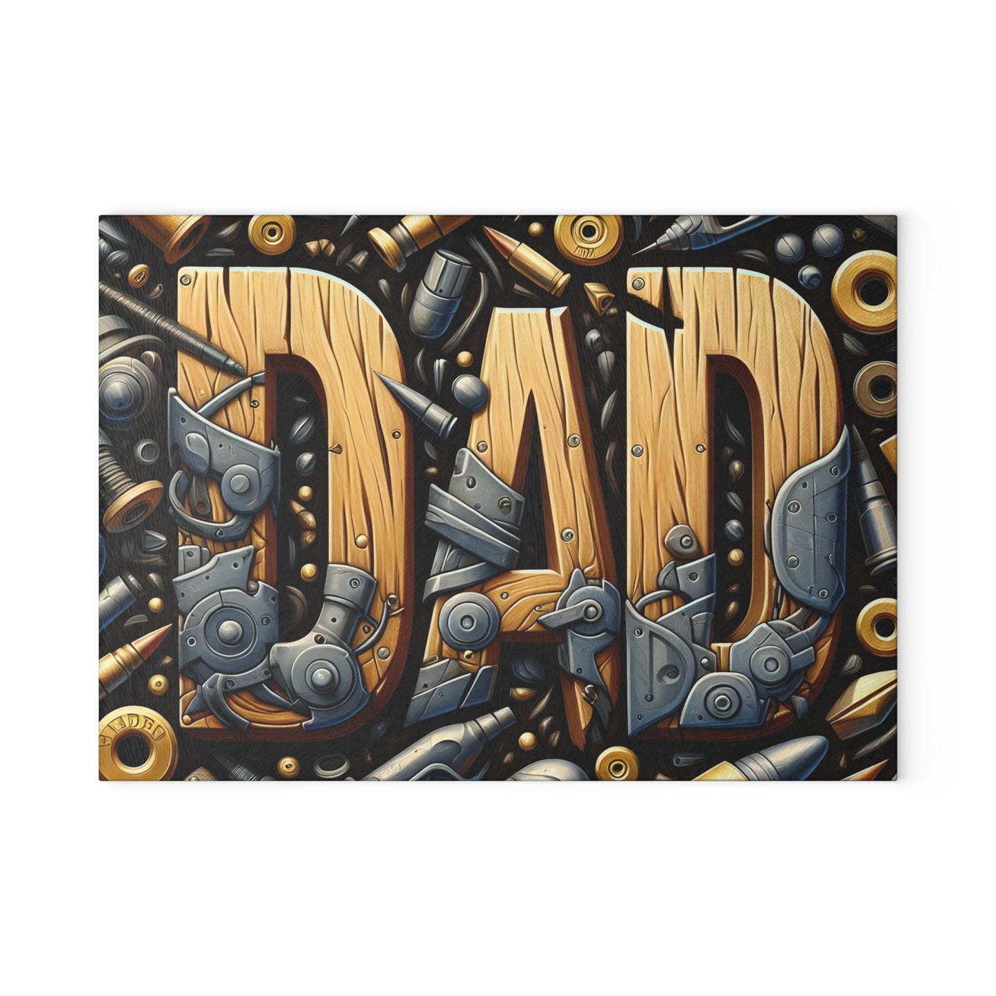 🛠️🔧 Dad Gear Cutting Board – Rugged Style for the Handyman Kitchen 🪚