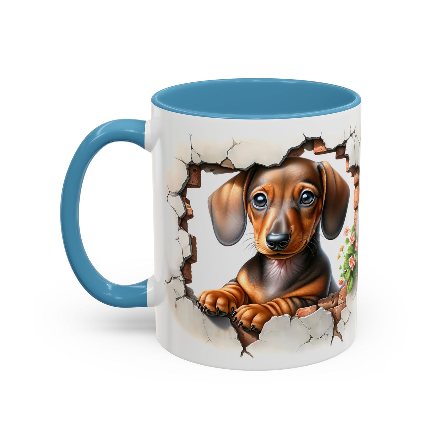 🐾🌭 Dachshund Puppy Accent Mug – Adorable Doxie Coffee Cup ☕❤️