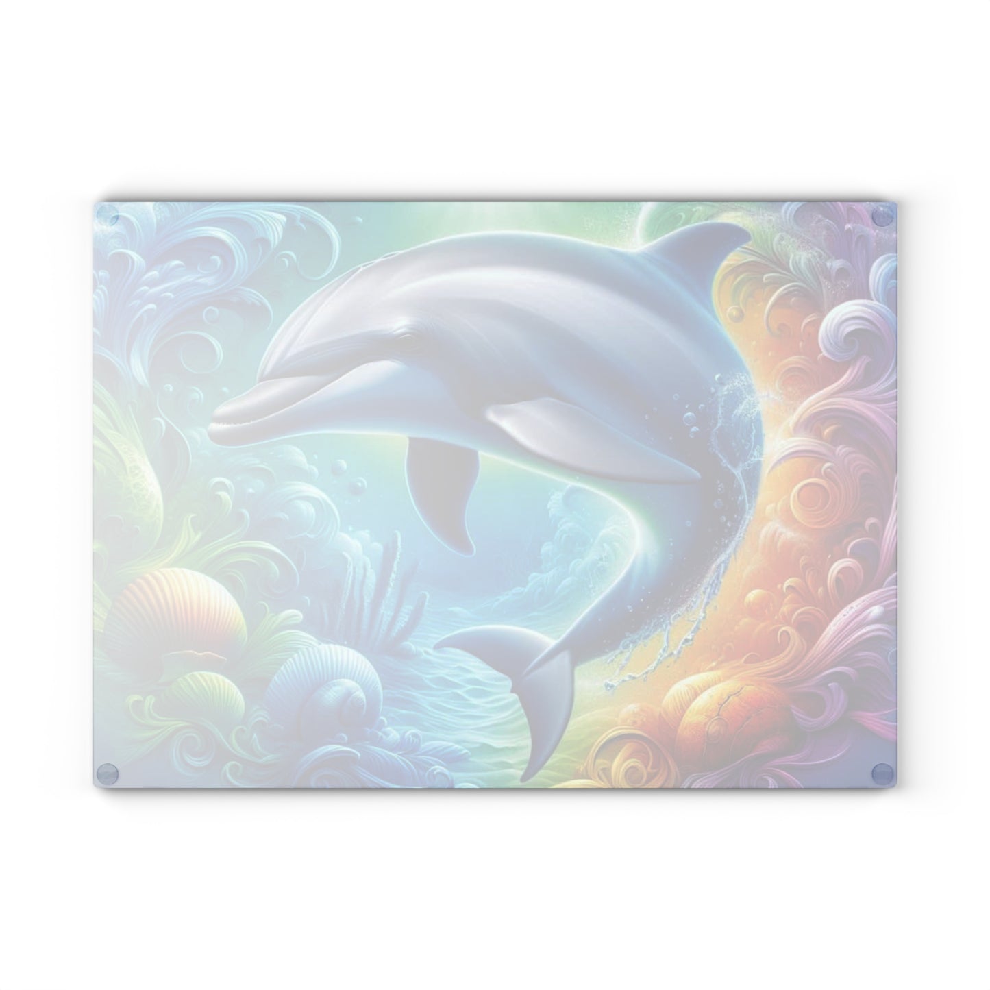 🐬🌊 Vibrant Dolphin Splash Cutting Board – Ocean Magic for Your Kitchen