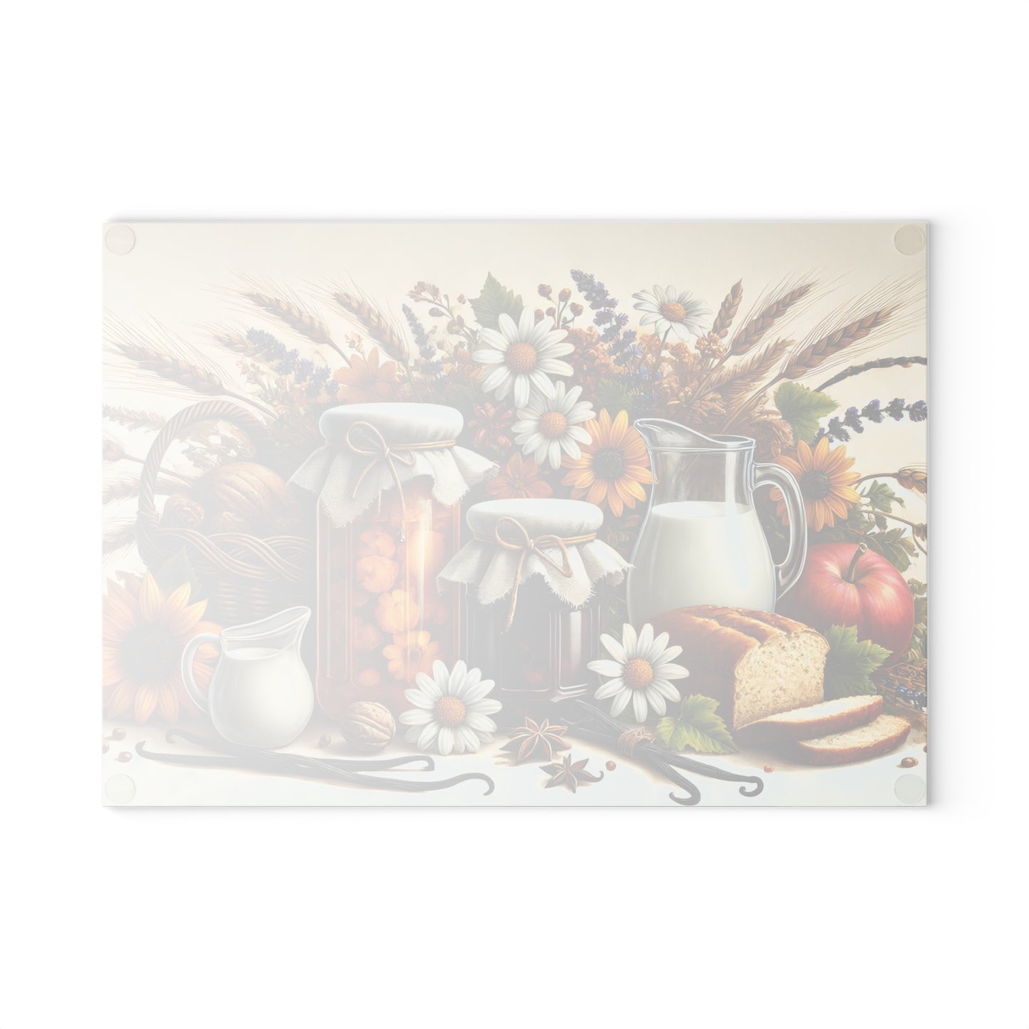 🍞🌻 Country Harvest Cutting Board – Rustic Autumn Charm for Your Kitchen
