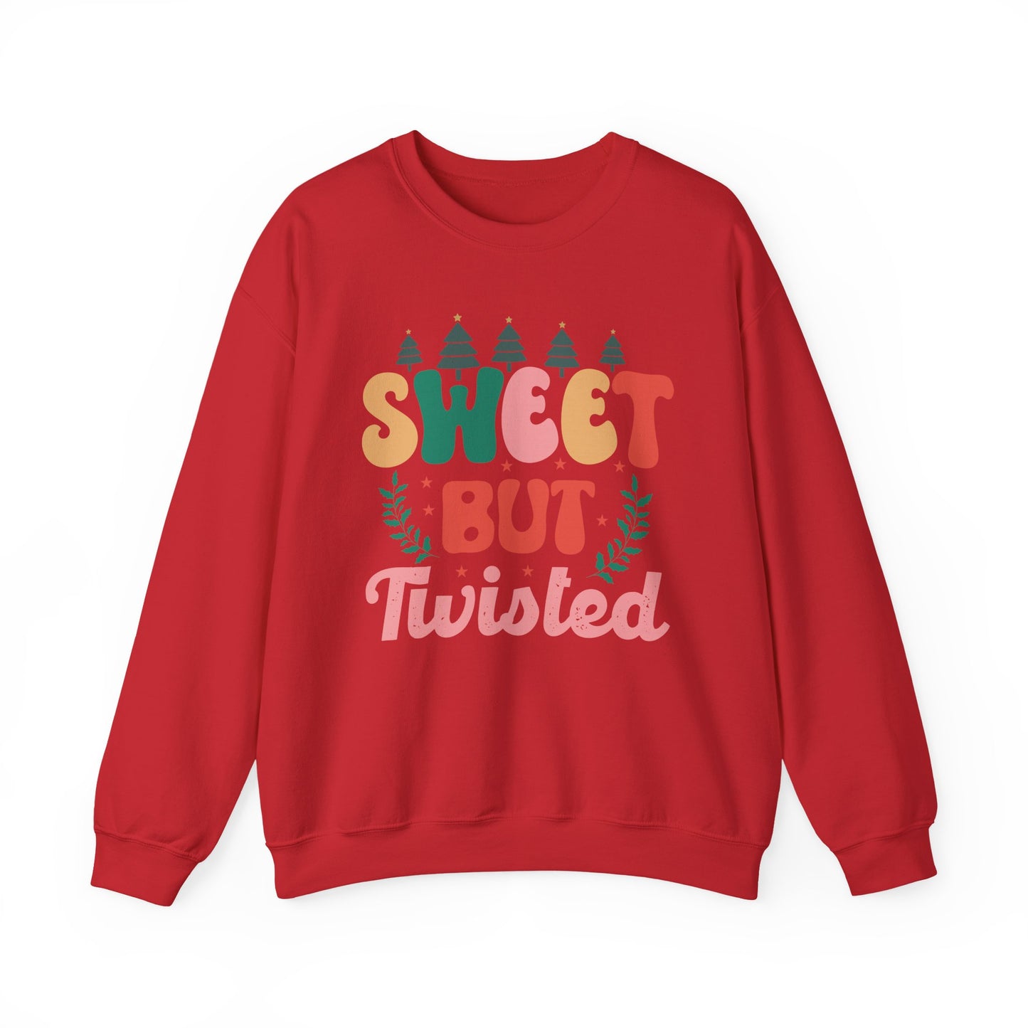 🎀✨ Sweet But Twisted Sweatshirt – Retro Pastel Christmas Vibes for the Season 🌲💖