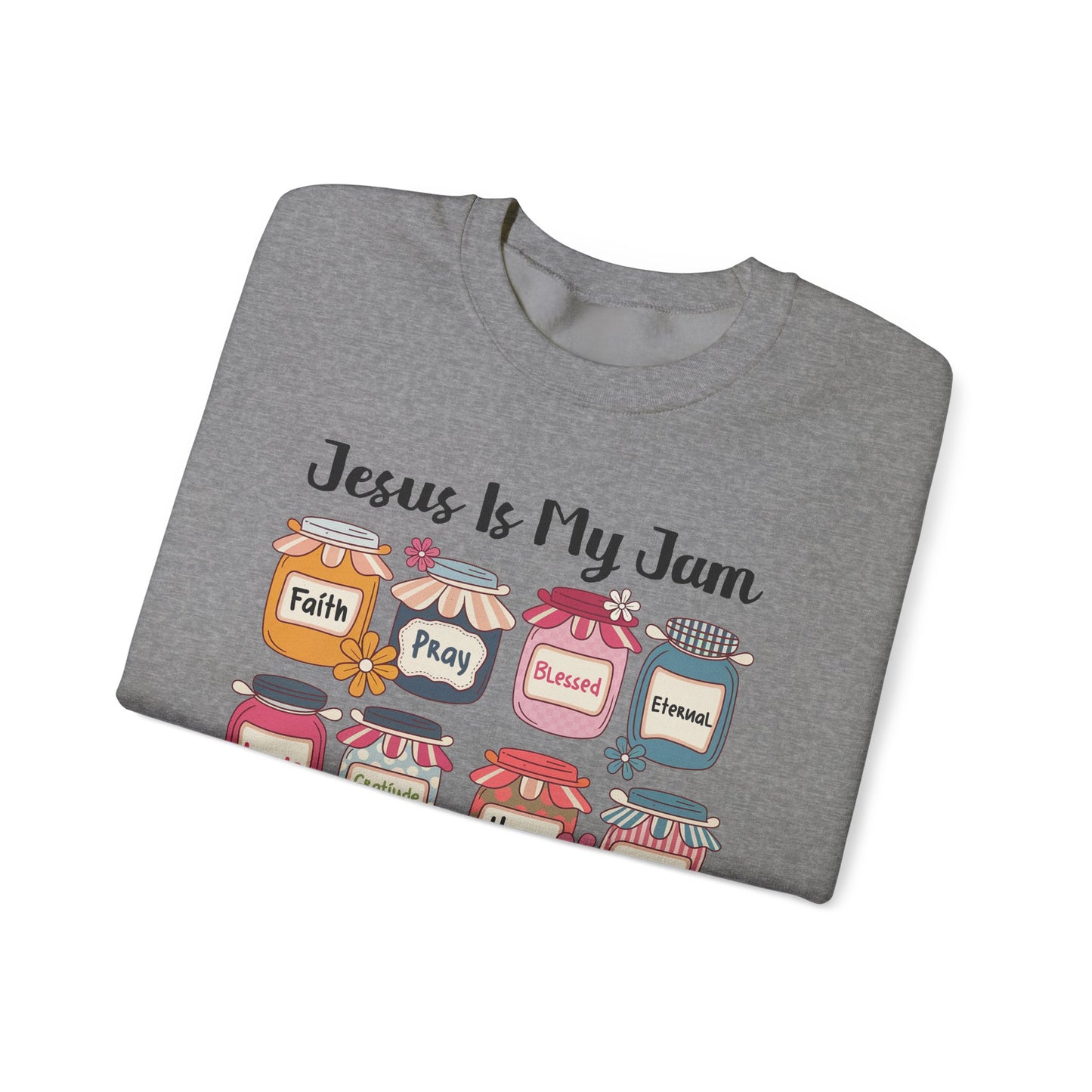 🙌✨ Jesus Is My Jam Sweatshirt – Faith, Love & Hope in Style 💖