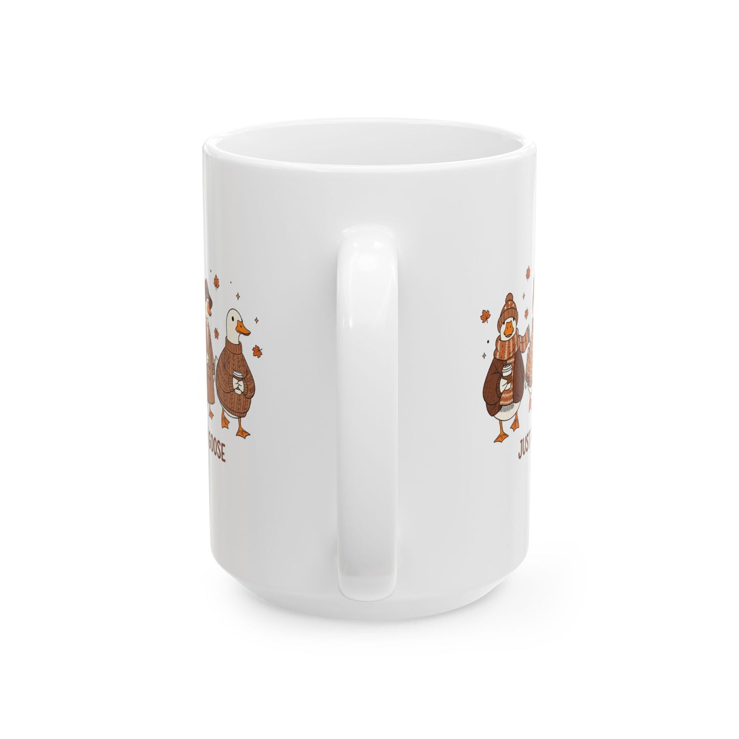 🪿🍂 Just a Cozy Goose Mug – Autumn Goose Coffee Cup ☕🧣