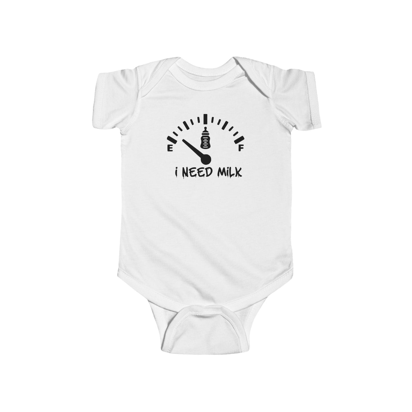 🍼 I Need Milk Baby Onesie – Funny Bodysuit for Hungry Little Ones 👶✨