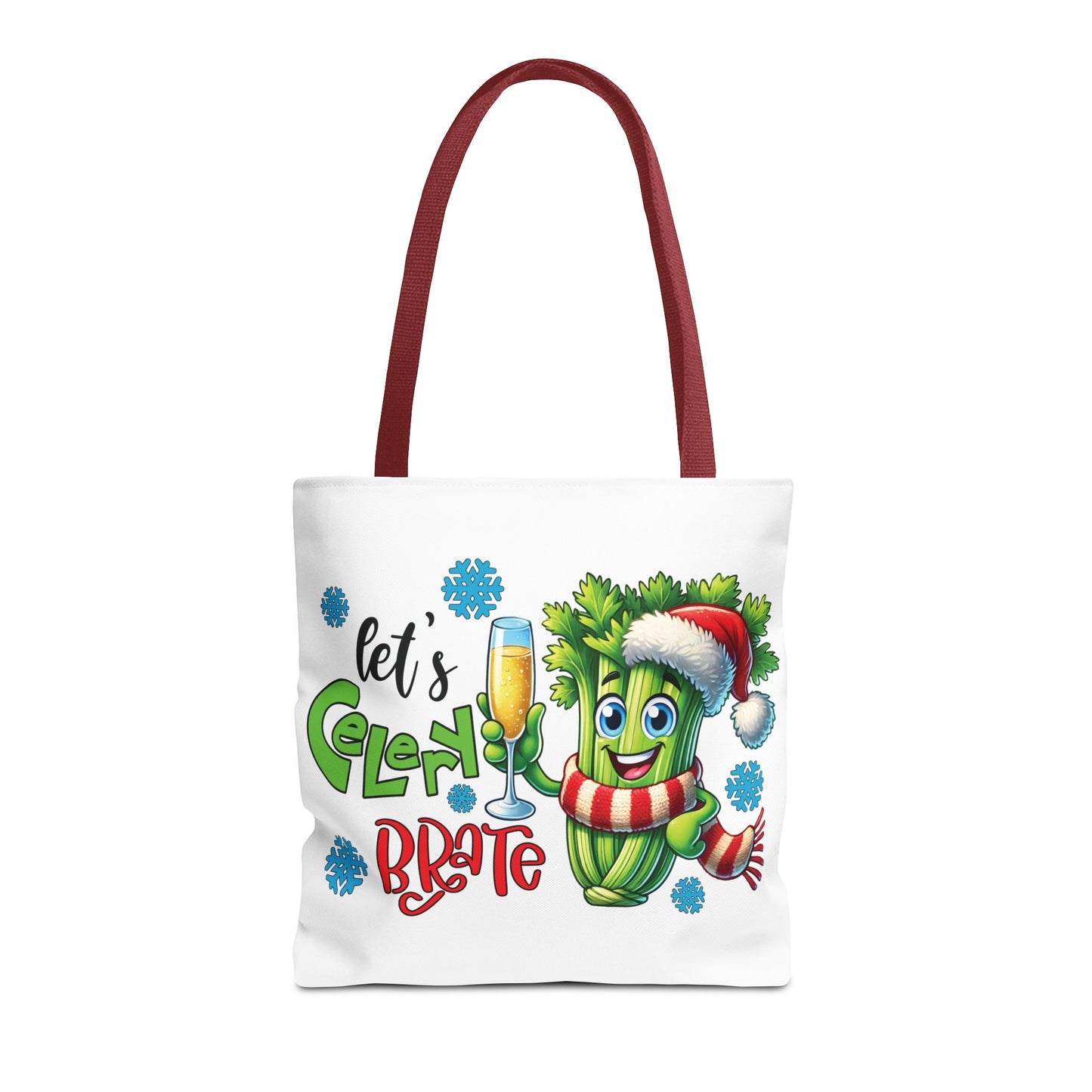 🥂 Let’s Celery-brate Christmas Tote Bag – Fun, Festive & Eco-Friendly 🎄