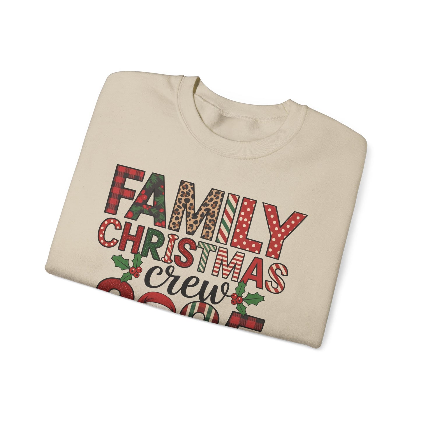 🎄👨‍👩‍👧‍👦 Family Christmas Crew 2025 Sweatshirt – Celebrate the Holidays Together 🎅✨