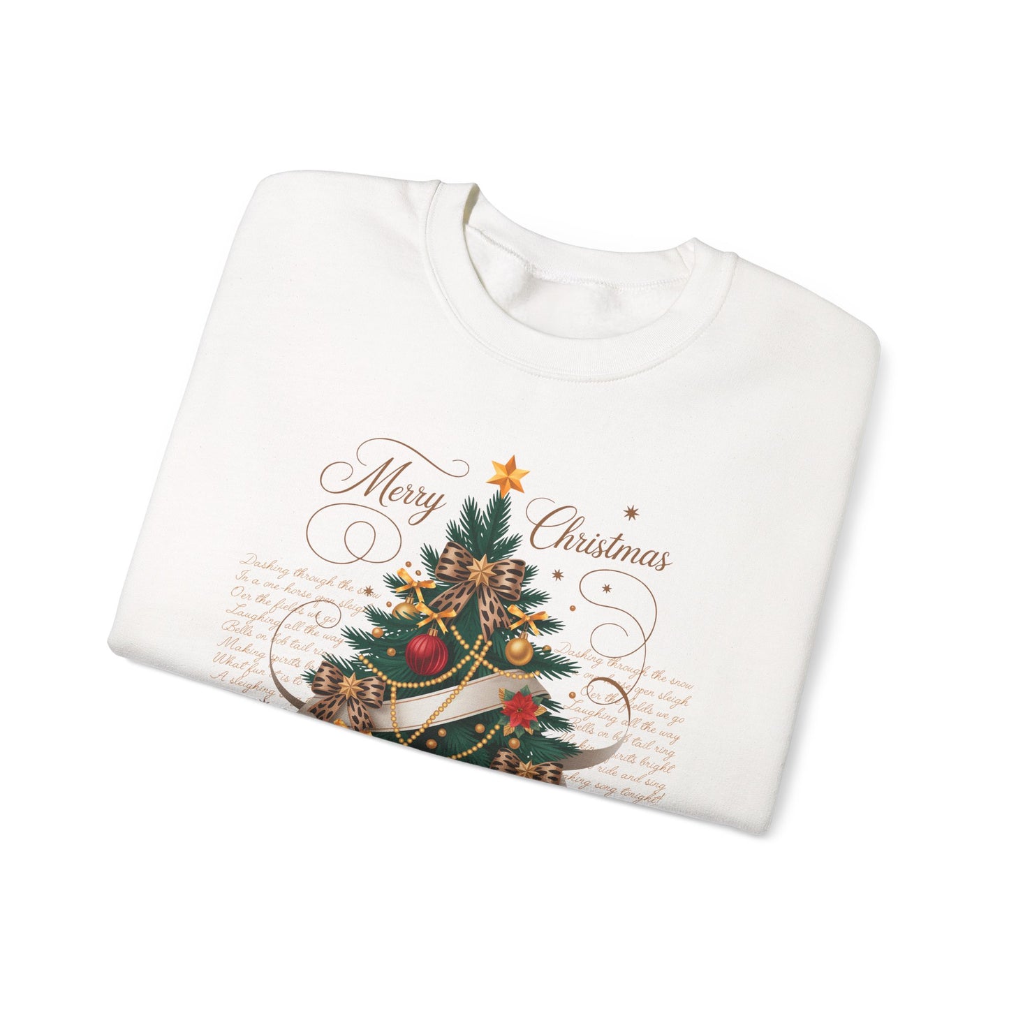 🎄✨ Merry Christmas Tree Sweatshirt – Classic Festive Elegance for 2025 ✨🎅