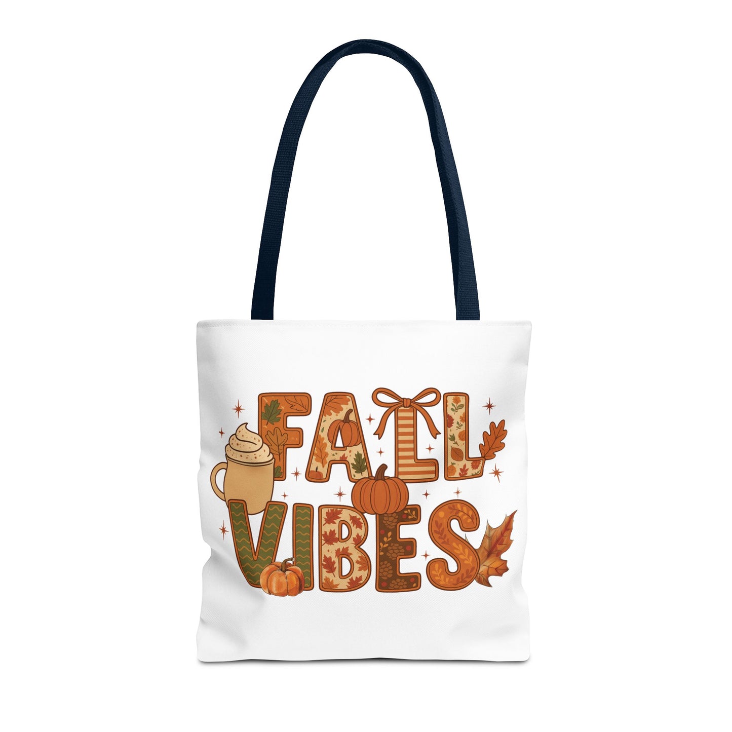 🍁 Fall Vibes Tote Bag – Cozy Comfort for Your Autumn Adventures 🎃☕