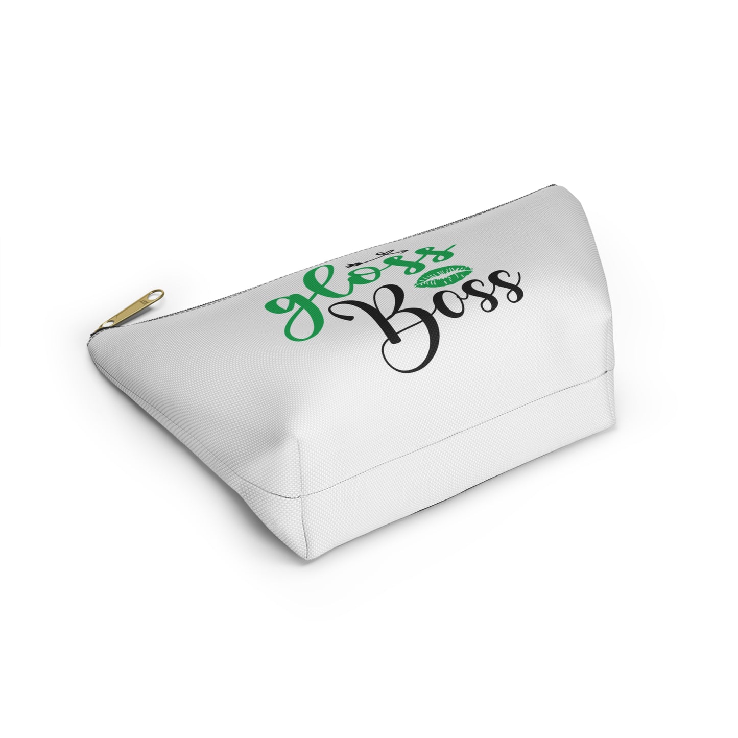 Accessory Pouch – "Gloss Boss" Green Makeup Bag