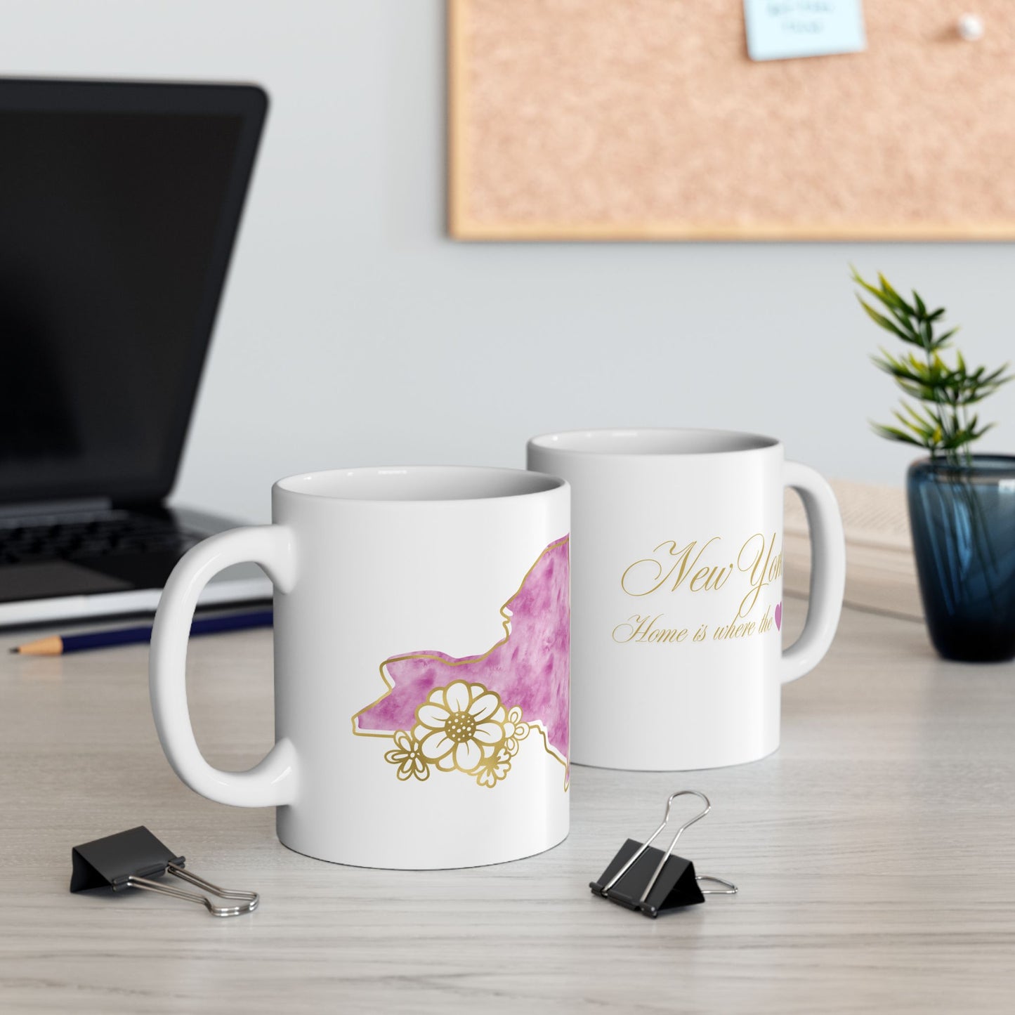 ☕ Home is Where the ❤️ Is – New York Mug – City Lights & Cozy Sips 🗽