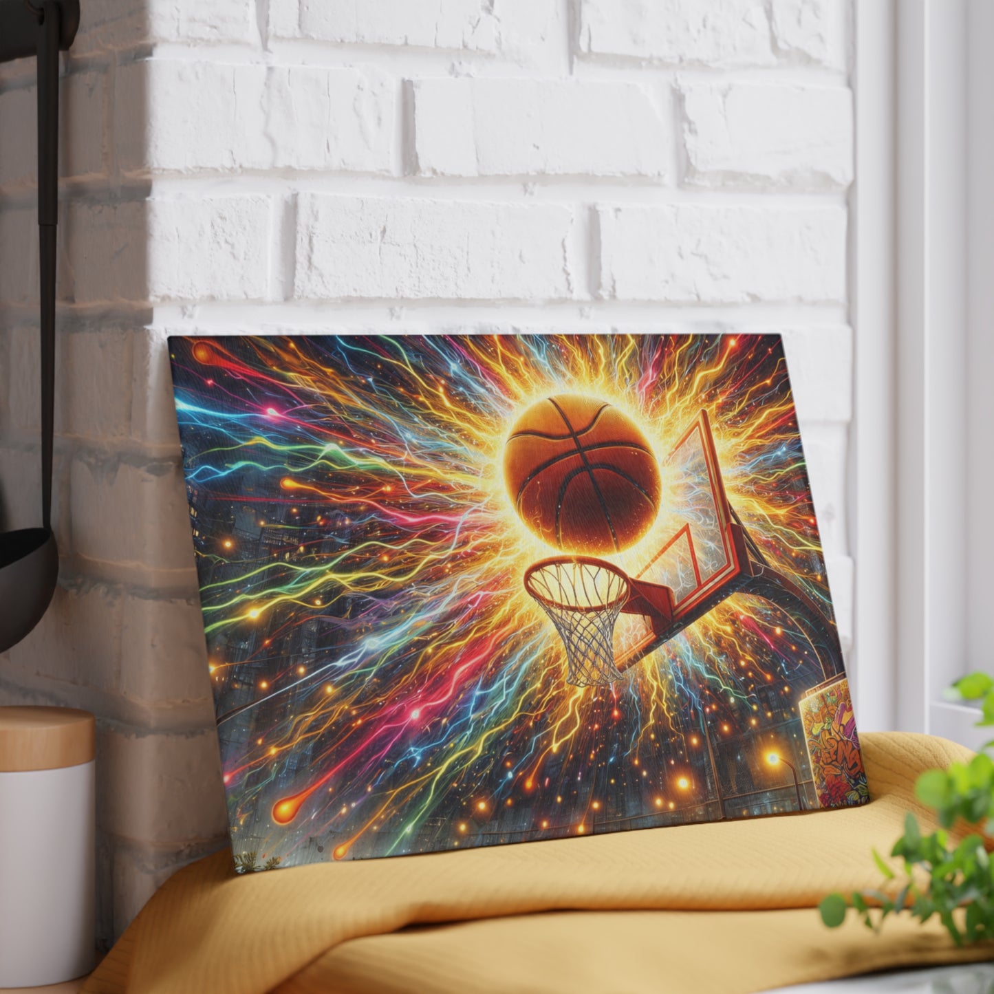 Basketball Explosion Cutting Board – Slam Dunk Style for Your Kitchen