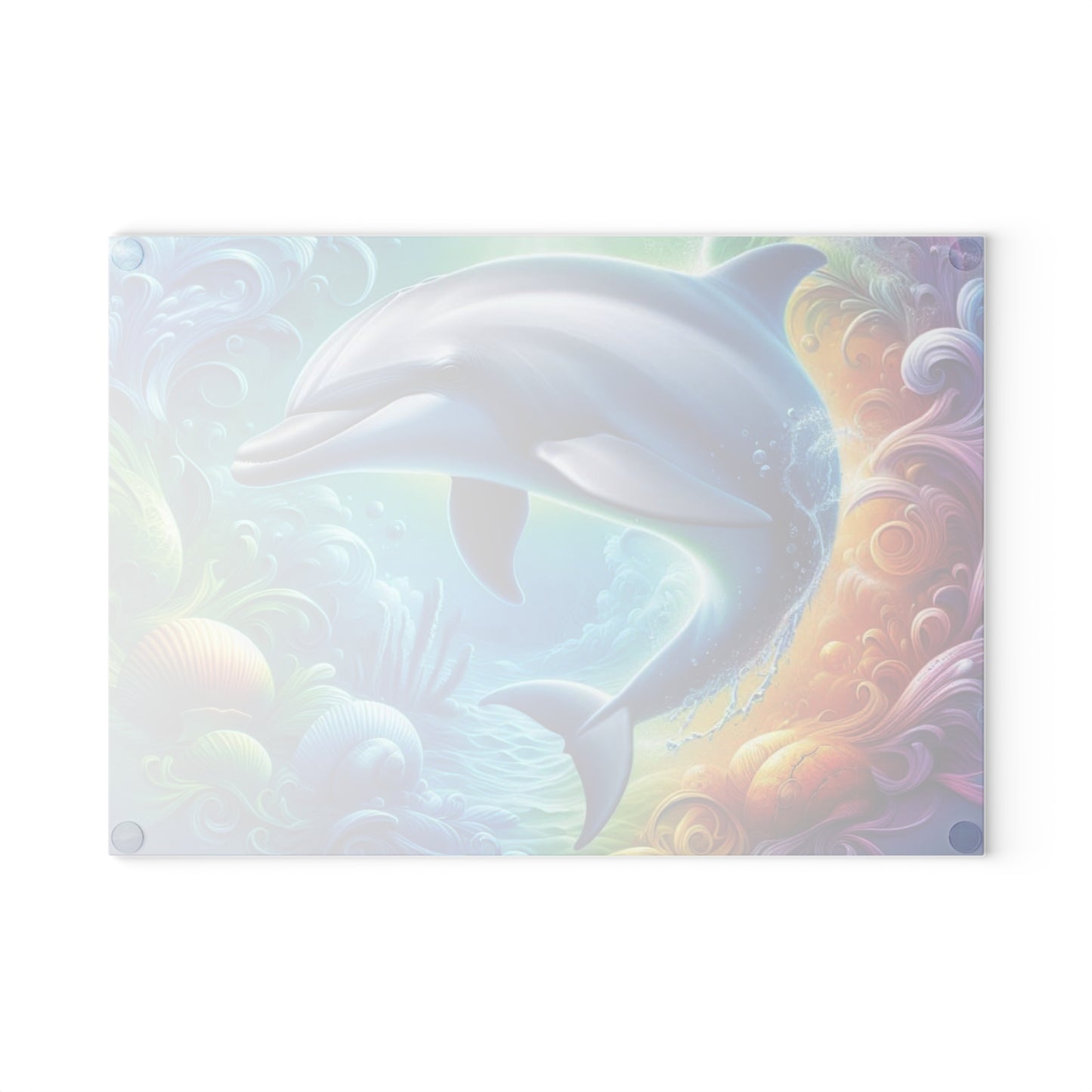 🐬🌊 Vibrant Dolphin Splash Cutting Board – Ocean Magic for Your Kitchen