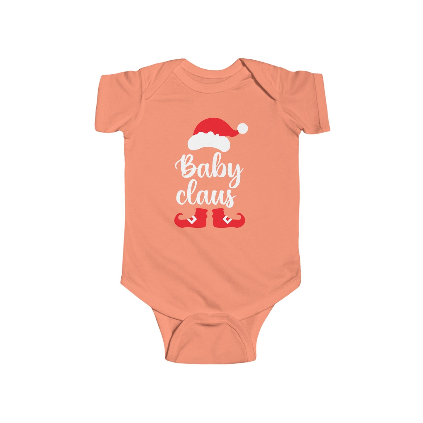 🎅✨ Baby Claus Holiday Onesie – Festive Santa Hat & Boots Design 🍼❤️