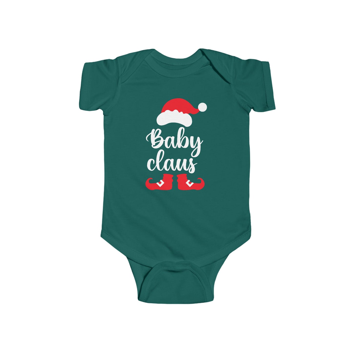 🎅✨ Baby Claus Holiday Onesie – Festive Santa Hat & Boots Design 🍼❤️
