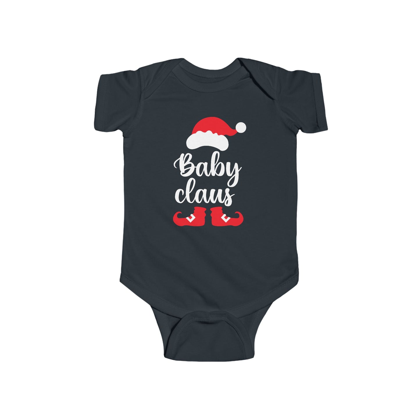 🎅✨ Baby Claus Holiday Onesie – Festive Santa Hat & Boots Design 🍼❤️