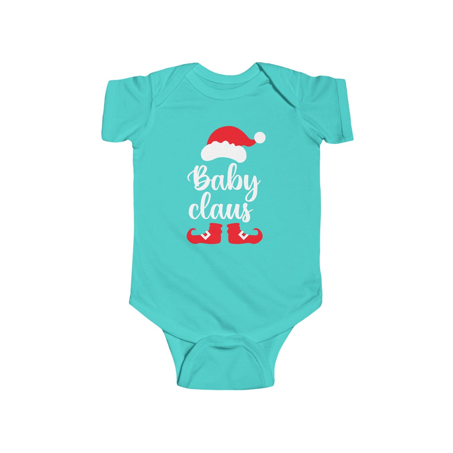 🎅✨ Baby Claus Holiday Onesie – Festive Santa Hat & Boots Design 🍼❤️