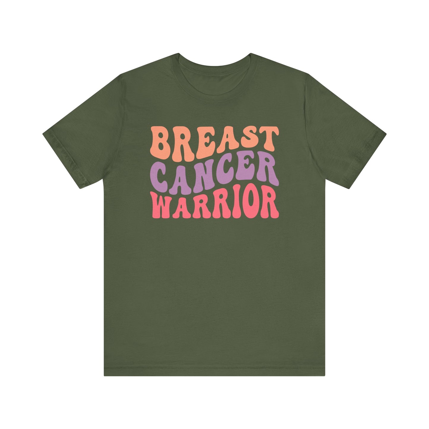 🎗️💪 Breast Cancer Warrior T-Shirt – Bold Retro Awareness Tee for Strength & Support 🌸