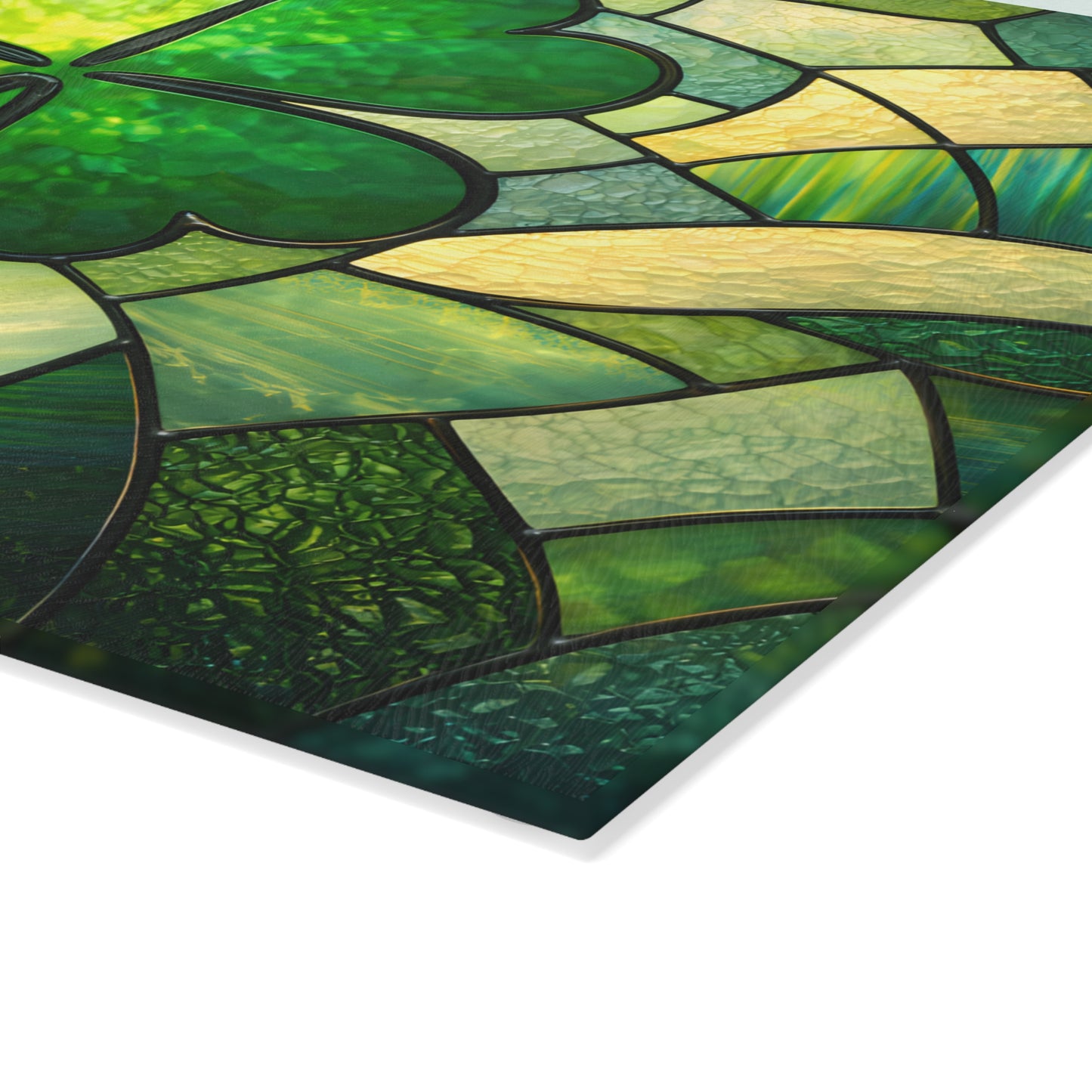 Emerald Valley Rainbow Glass Cutting Board – St. Patrick’s Day Kitchen Décor