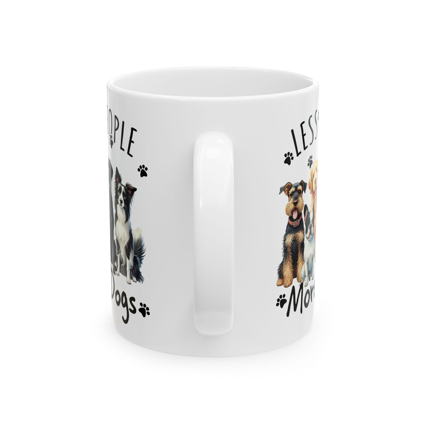 🐾 Less People, More Dogs Mug – The Paw-fect Crew for Dog Lovers ☕