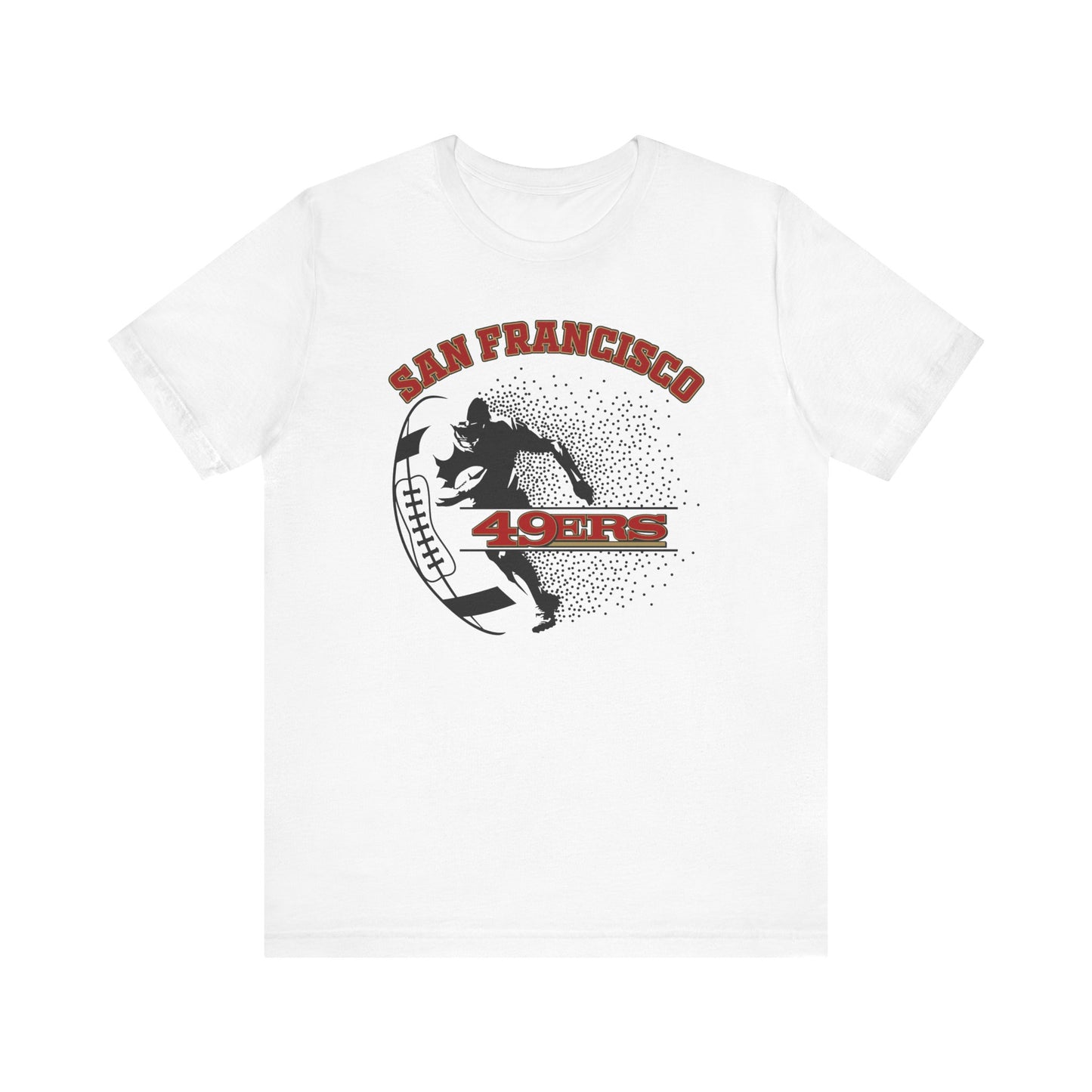 🔥 Bold Red & Black Jersey Graphic Tee – Vintage Vibes for Every Fan 🎯