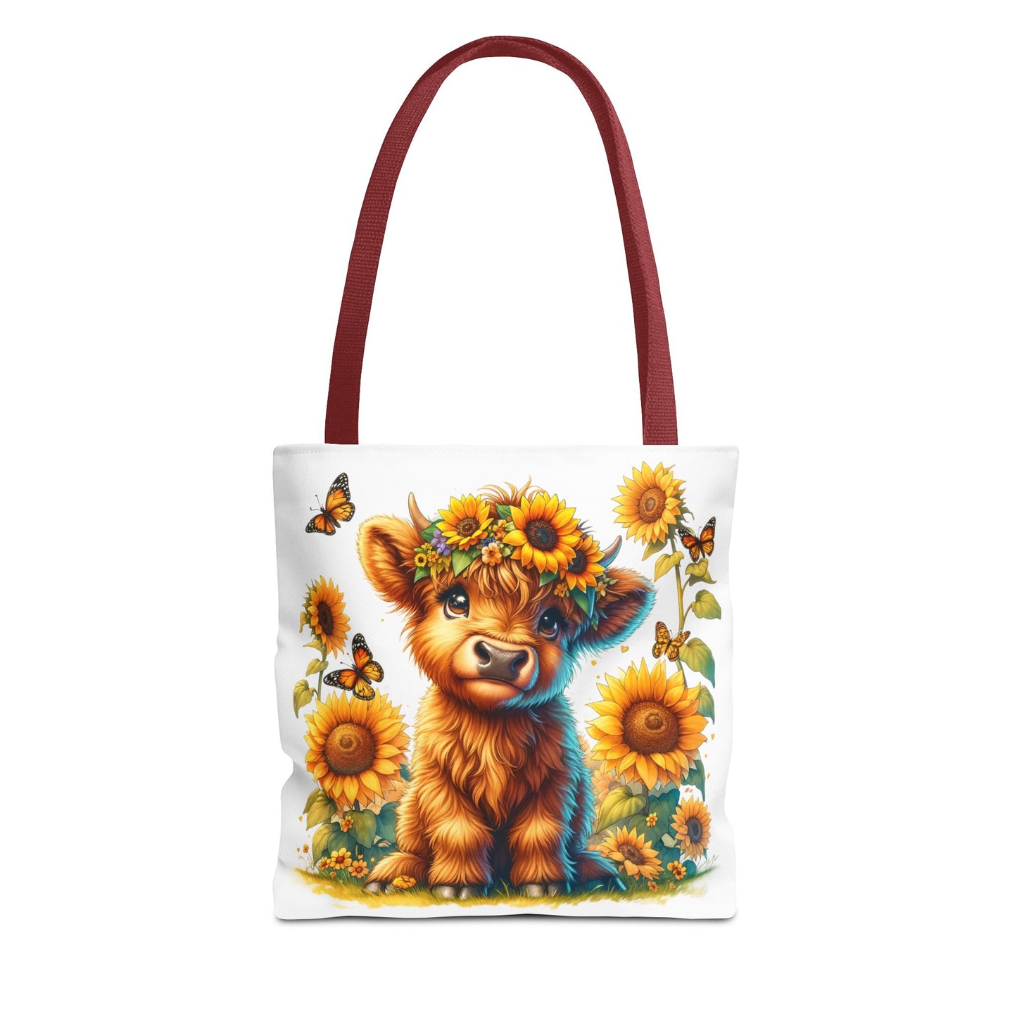 Bolsa de mano de vaca de las Tierras Altas: estética rústica de granja, bolsa de compras reutilizable con un toque rústico y chic, regalo inspirado en la naturaleza para amantes de los animales.