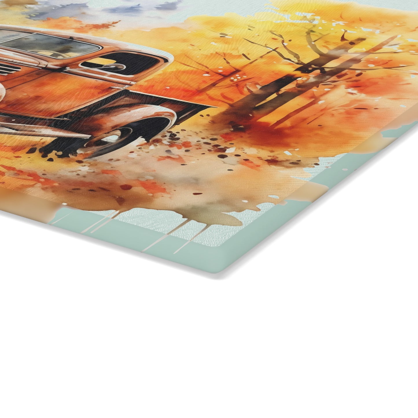 🍁 Fall Vibes Vintage Truck Cutting Board – Cozy Autumn Charm for Your Kitchen