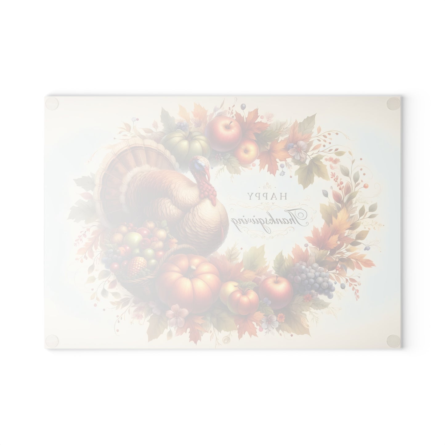 🦃🍂 “Happy Thanksgiving” Fall Turkey Cutting Board – Harvest Kitchen Décor ✨🌻