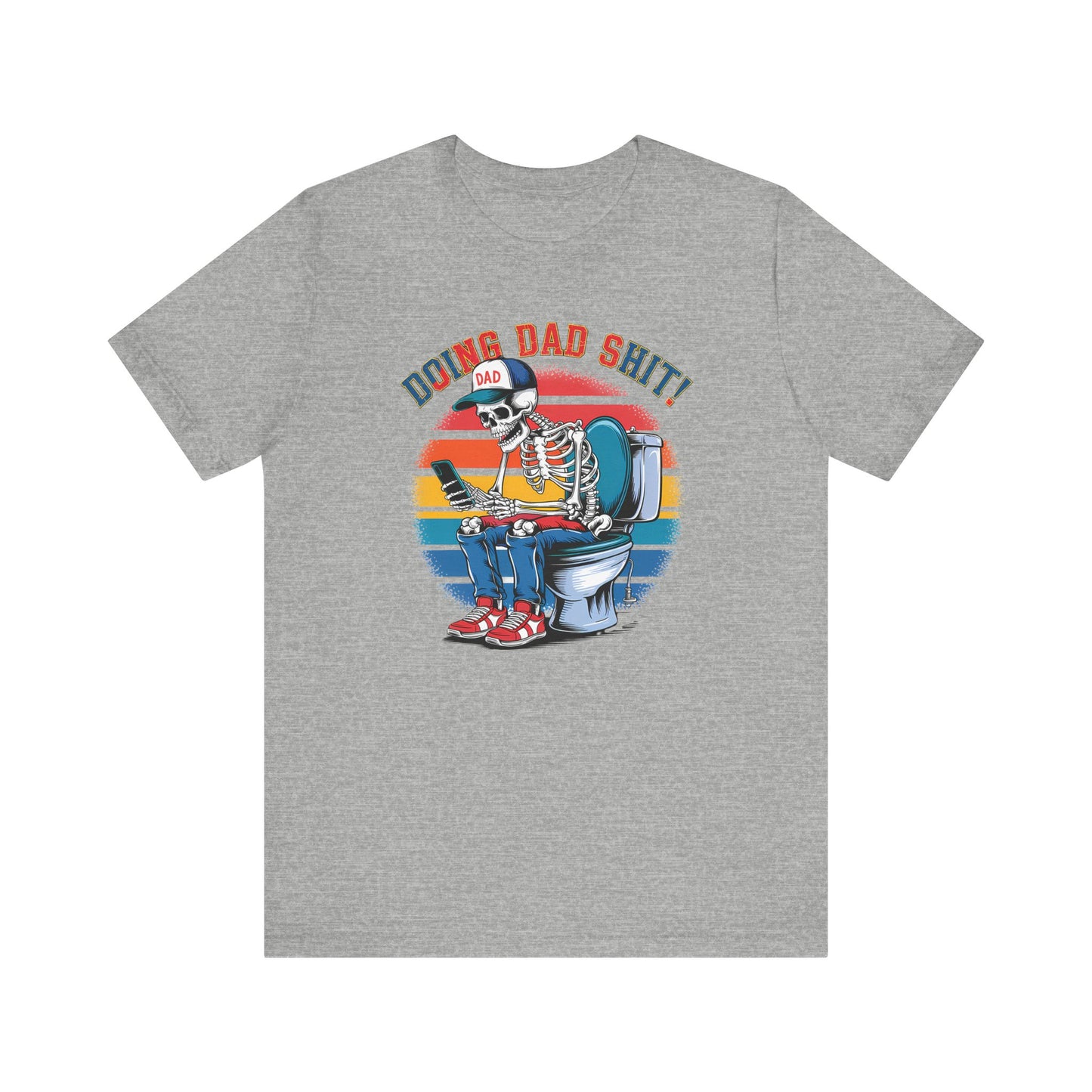 🧻 HACIENDO CABRAS DE PAPÁ | Camiseta gráfica divertida con esqueleto en el inodoro