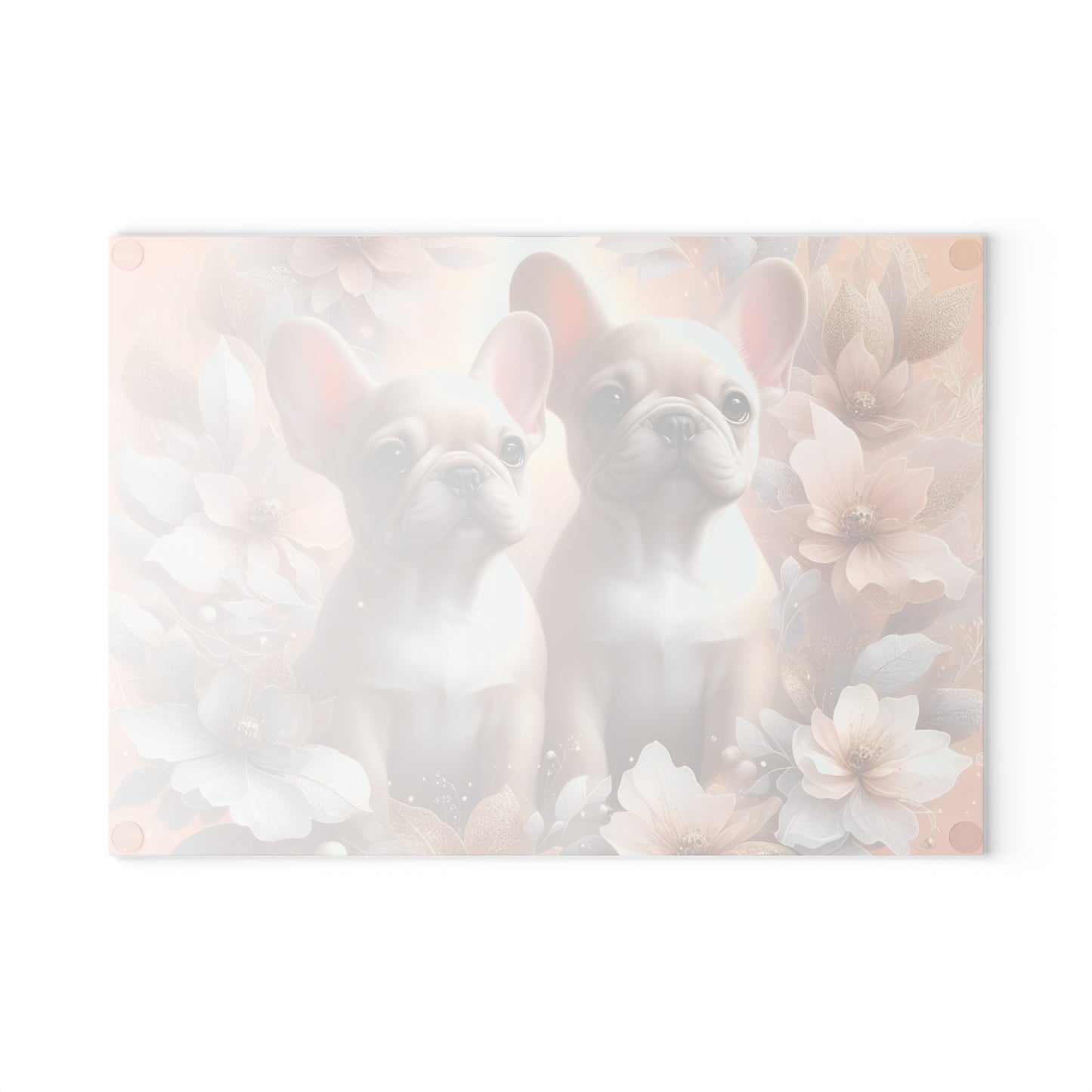 🐾 Elegant French Bulldog Floral Cutting Board – Chic Style for Dog Lovers 🌸